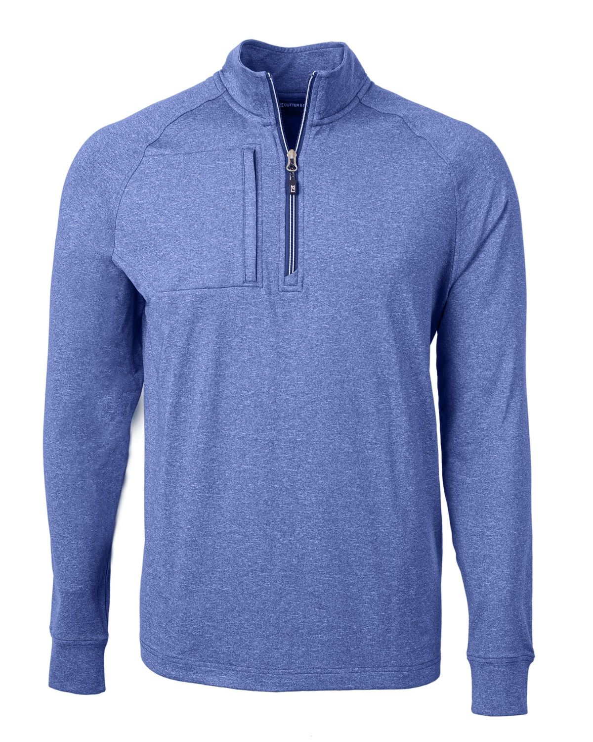 Adapt Eco Knit Heather Mens Big & Tall Quarter Zip Pullover
