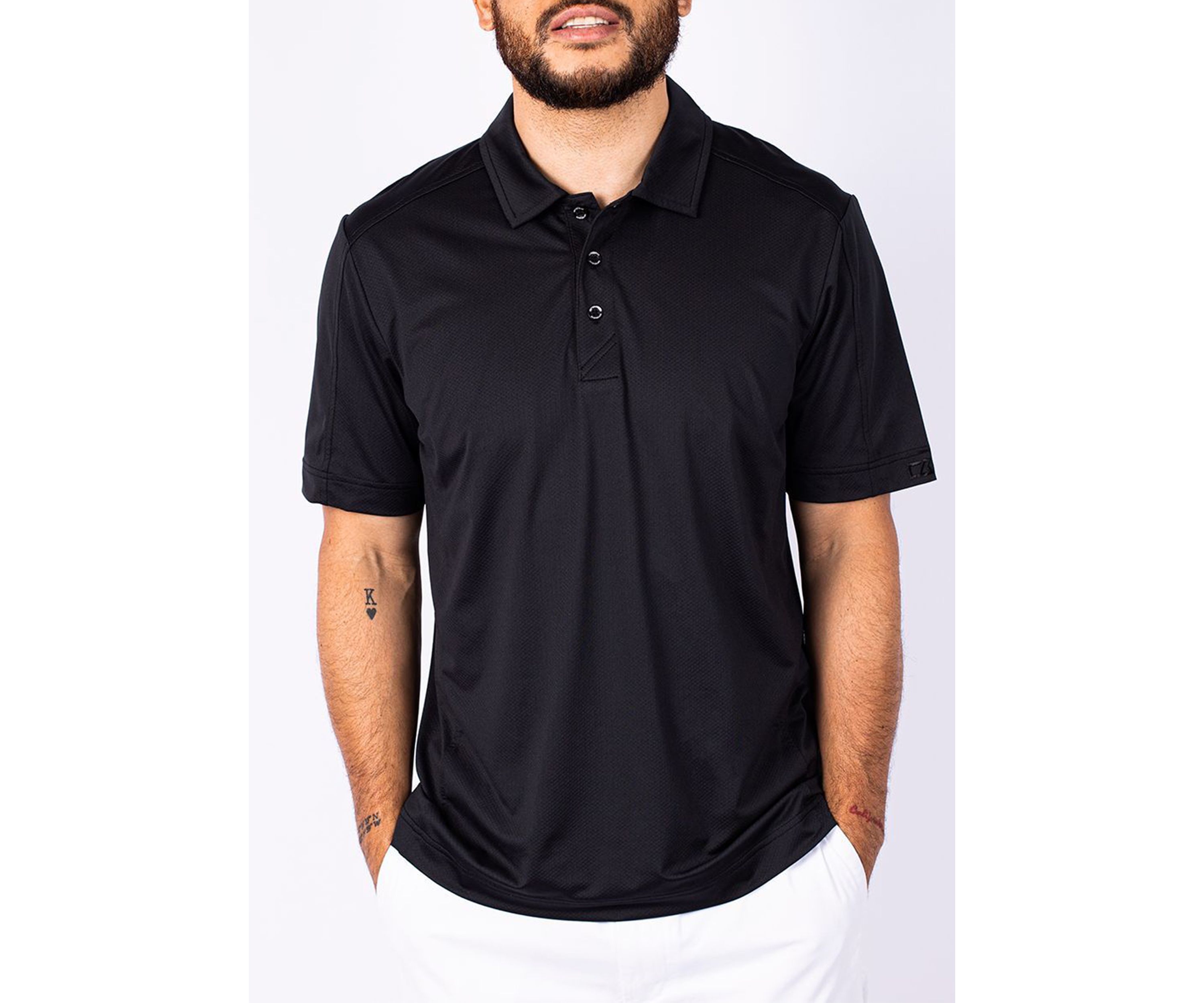 Prospect Textured Stretch Big & Tall Polo