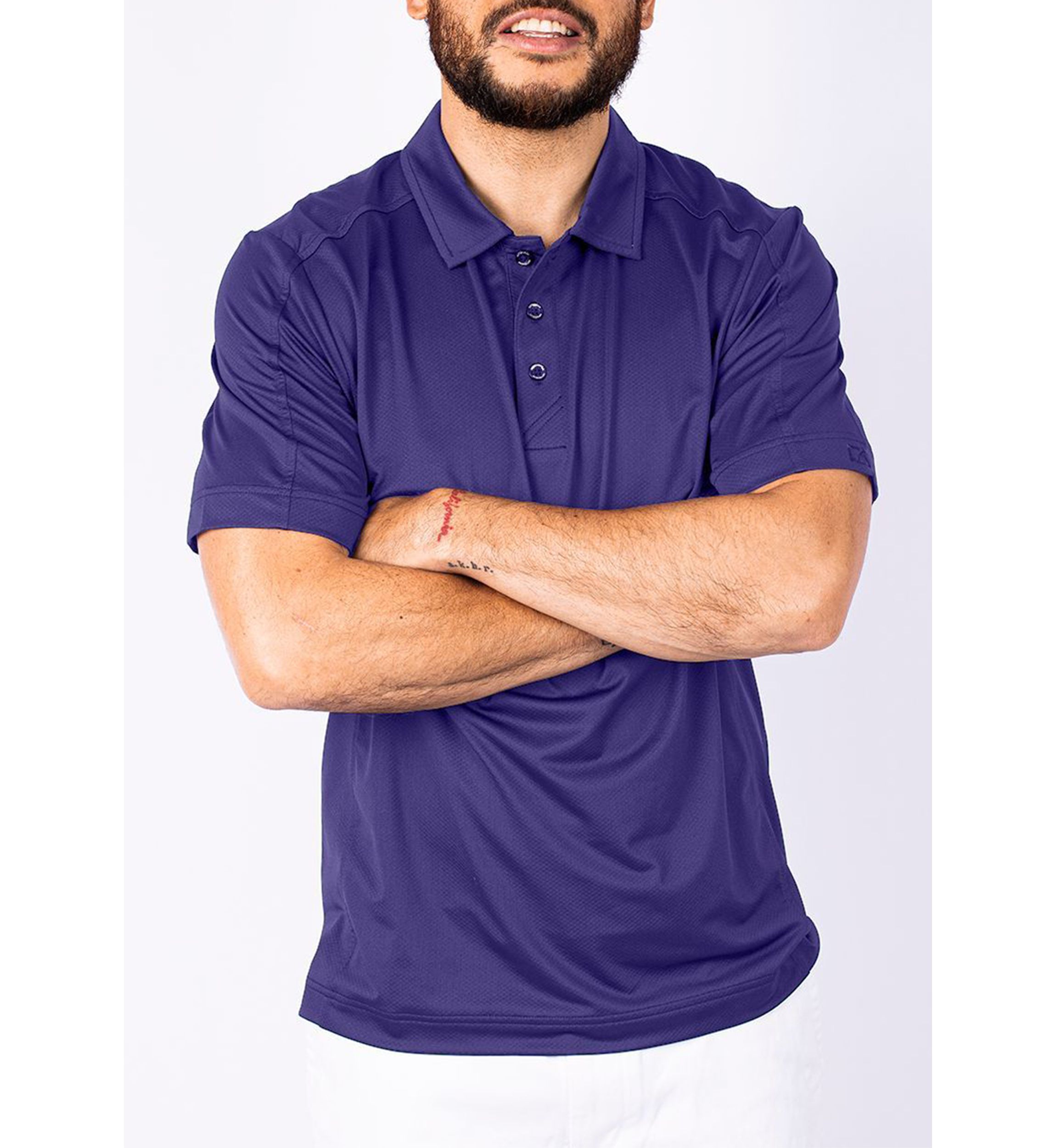 Prospect Textured Stretch Big & Tall Polo