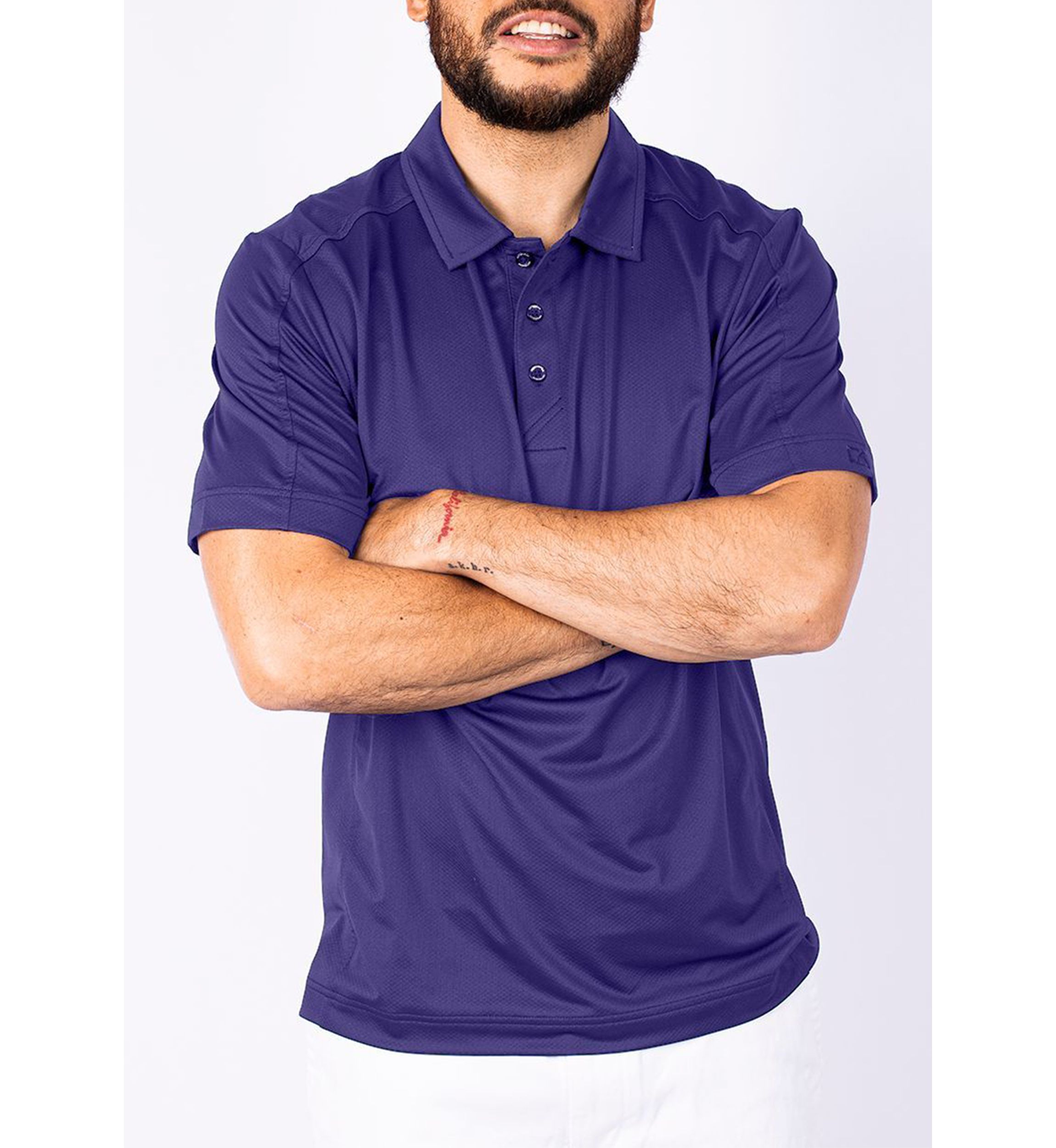 Prospect Textured Stretch Big & Tall Polo