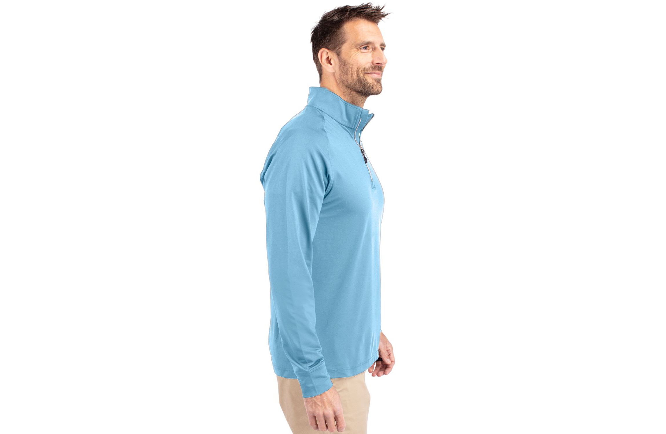 Big & Tall Cutter & Buck Adapt Eco Knit Stretch Recycled Mens Big and Tall Quarter Zip Pullover