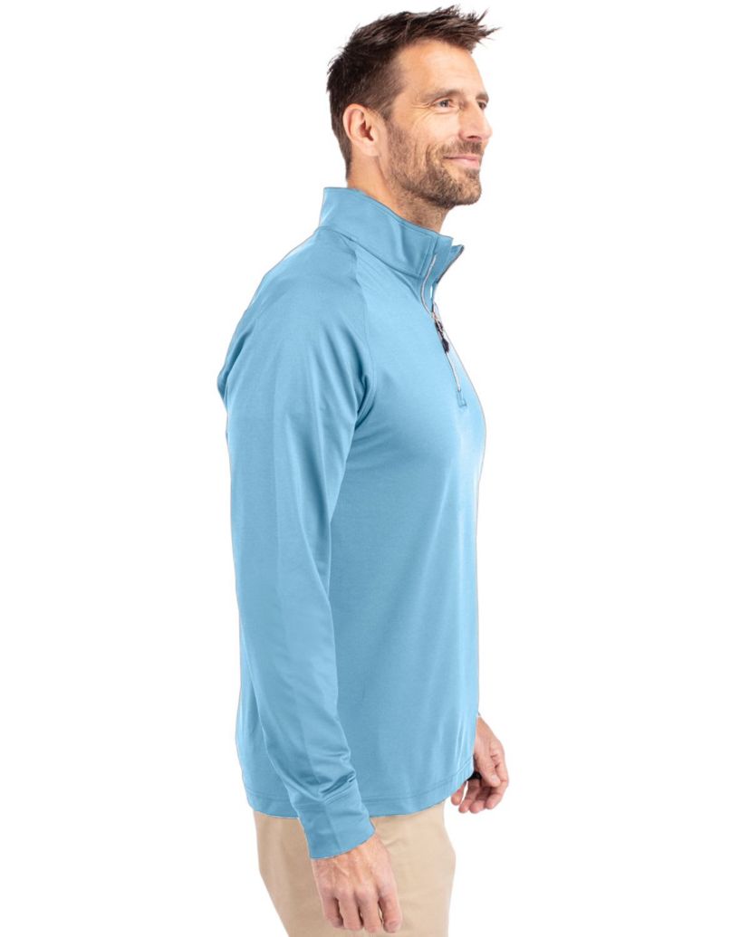 Big & Tall Cutter & Buck Adapt Eco Knit Stretch Recycled Mens Big and Tall Quarter Zip Pullover