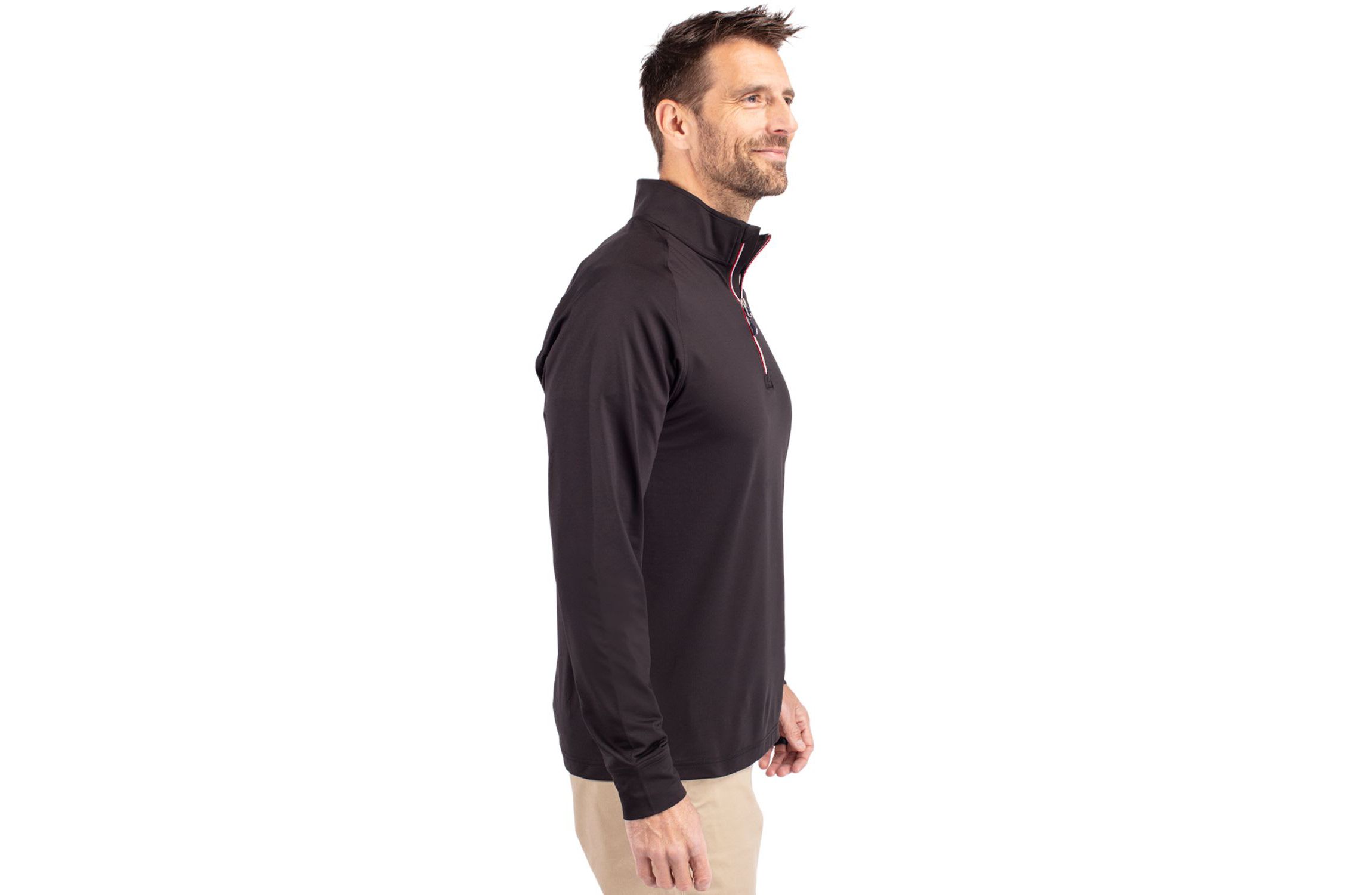 Big & Tall Cutter & Buck Adapt Eco Knit Stretch Recycled Mens Big and Tall Quarter Zip Pullover