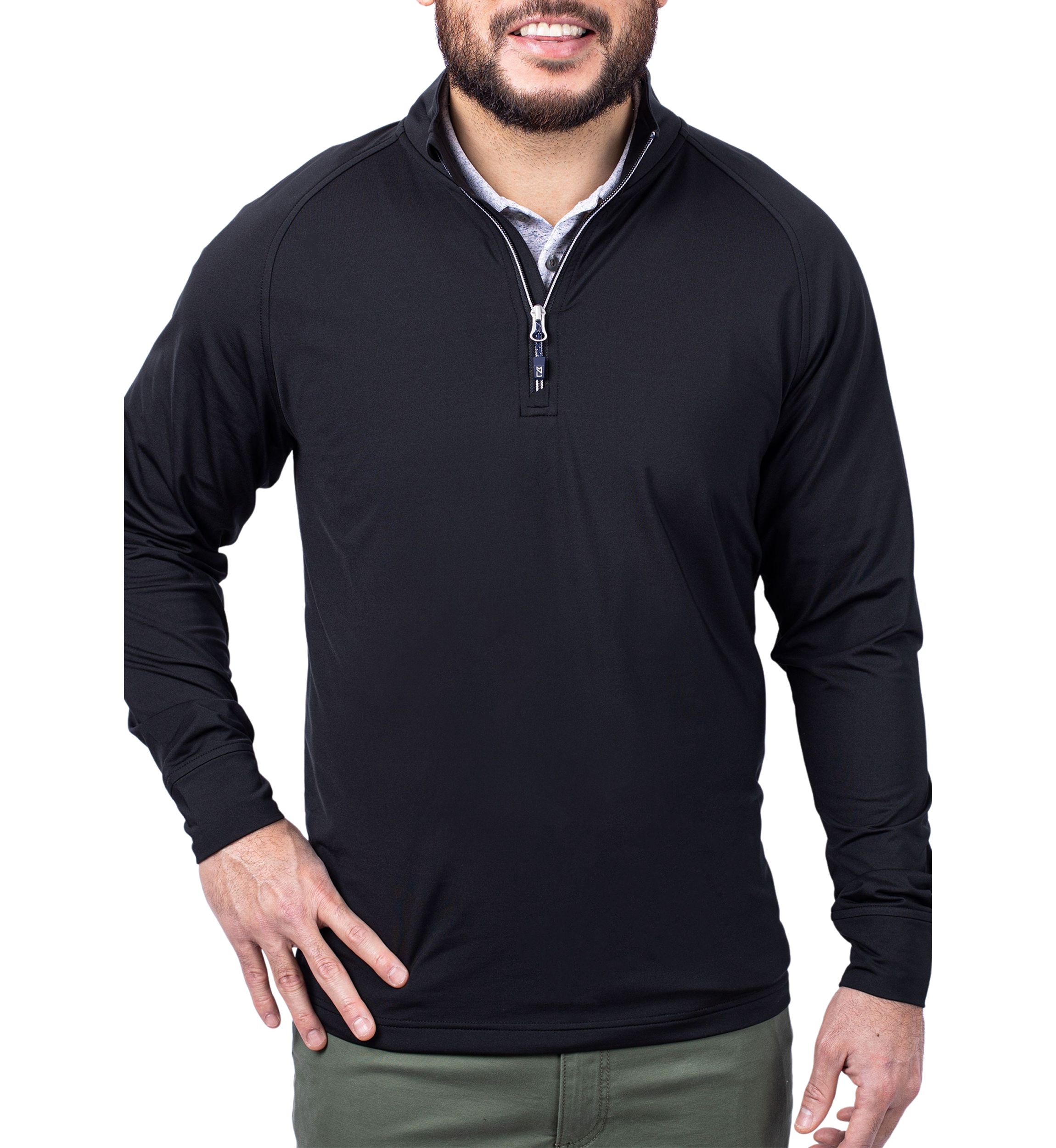 Big & Tall Adapt Eco Knit Stretch Recycled Mens Big and Tall Quarter Zip Pullover