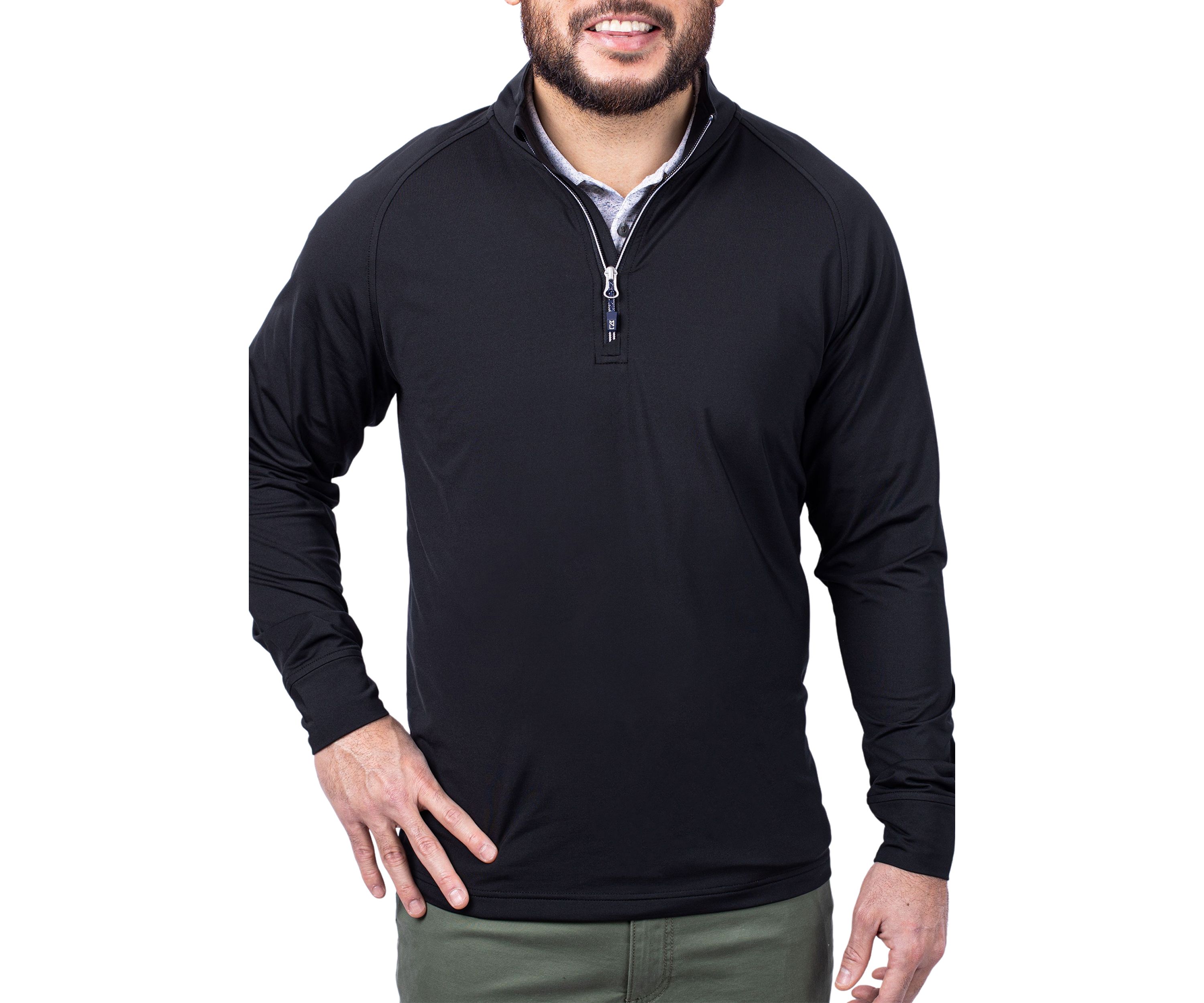 Big & Tall Adapt Eco Knit Stretch Recycled Mens Big and Tall Quarter Zip Pullover