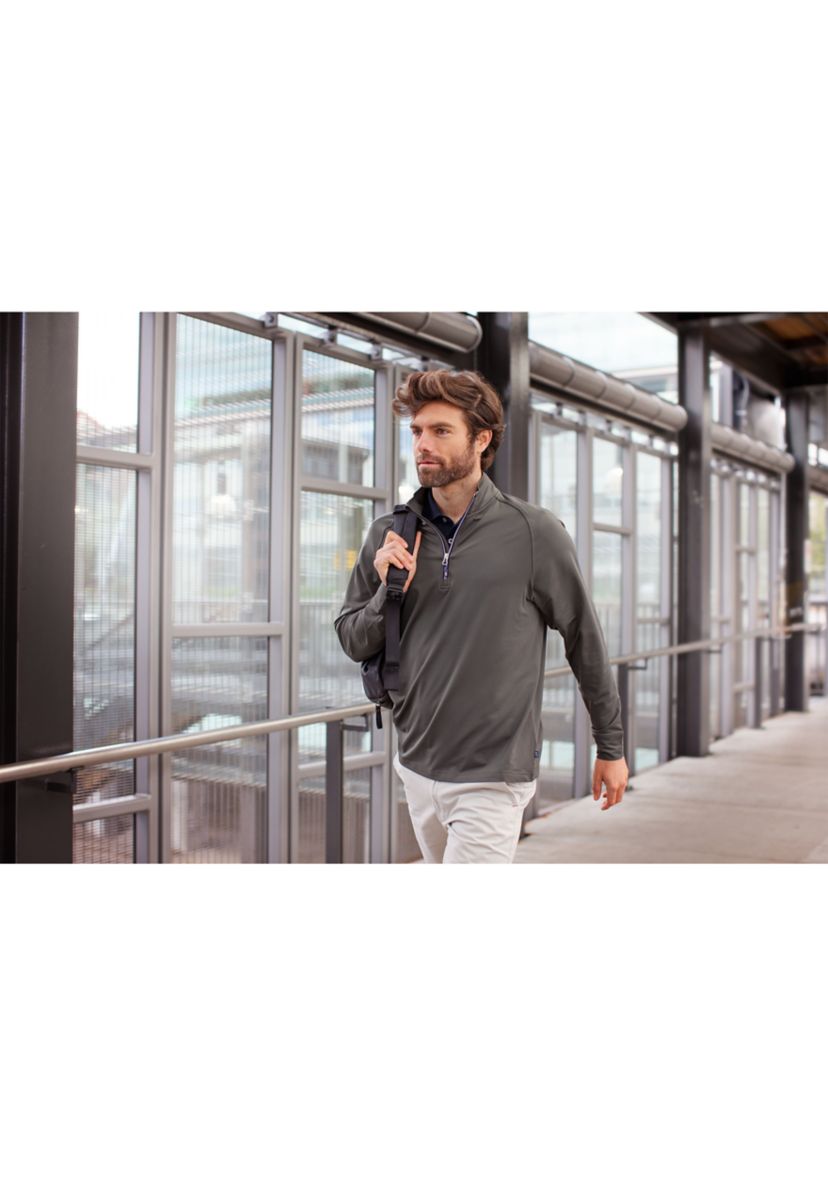 Big & Tall Adapt Eco Knit Stretch Recycled Mens Big and Tall Quarter Zip Pullover