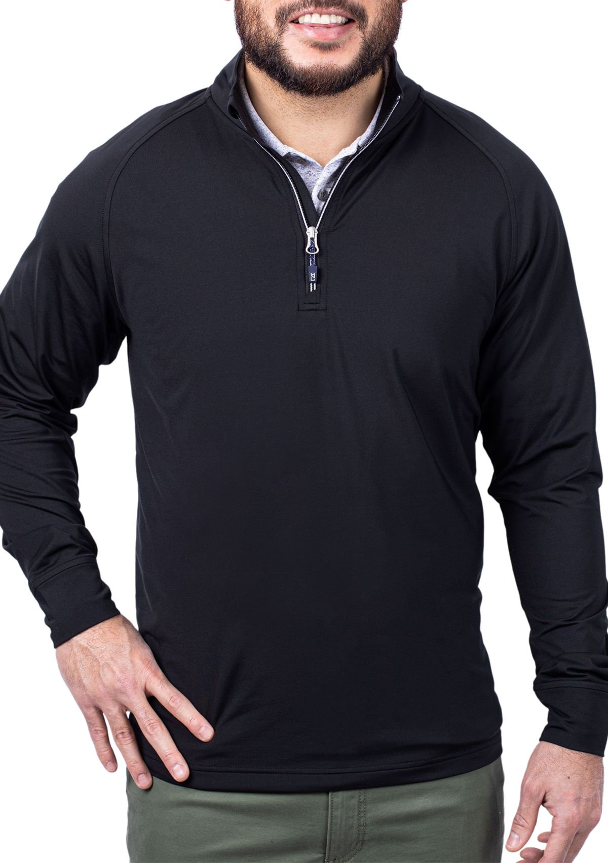 Big & Tall Adapt Eco Knit Stretch Recycled Mens Big and Tall Quarter Zip Pullover