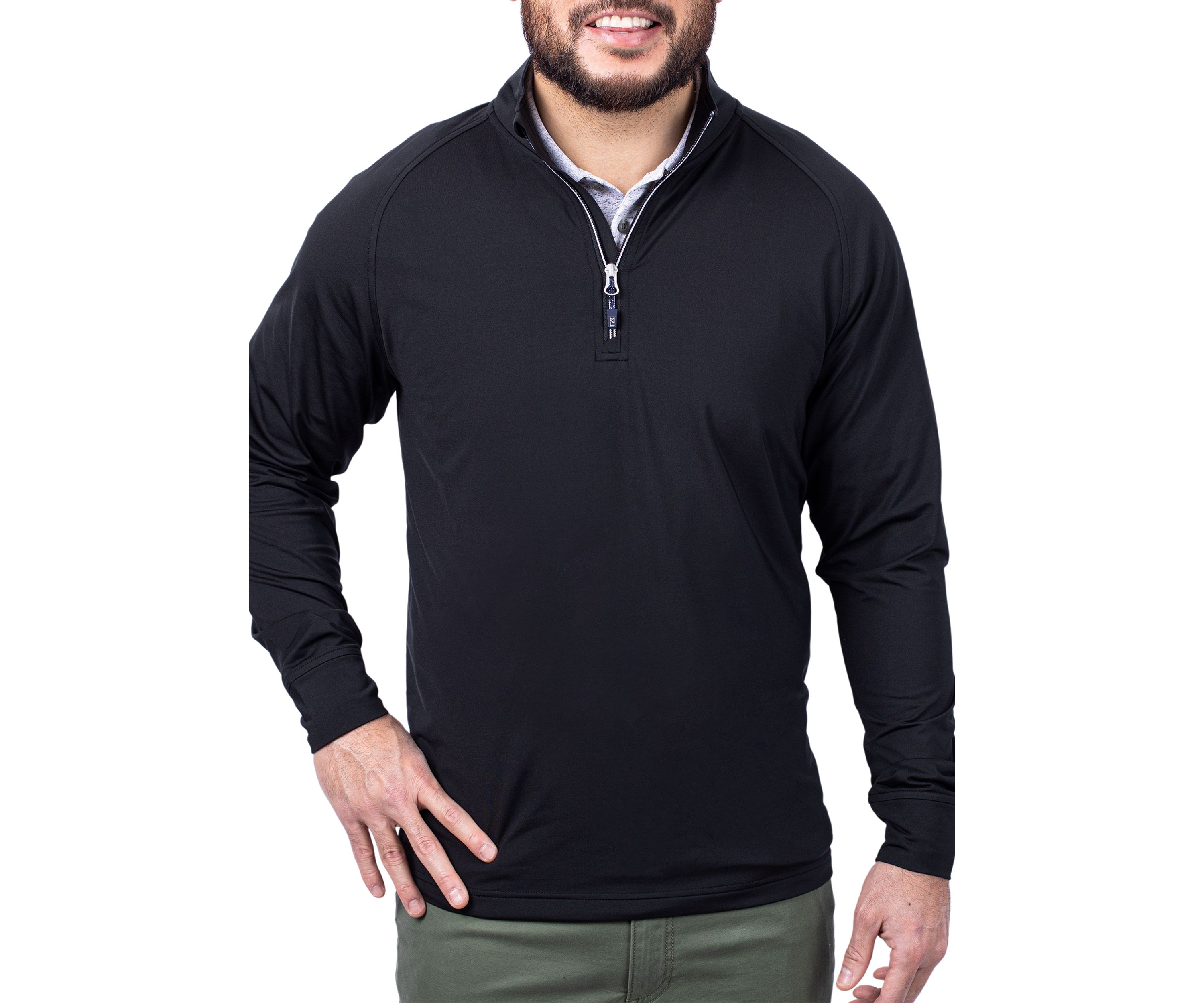 Big & Tall Adapt Eco Knit Stretch Recycled Mens Big and Tall Quarter Zip Pullover