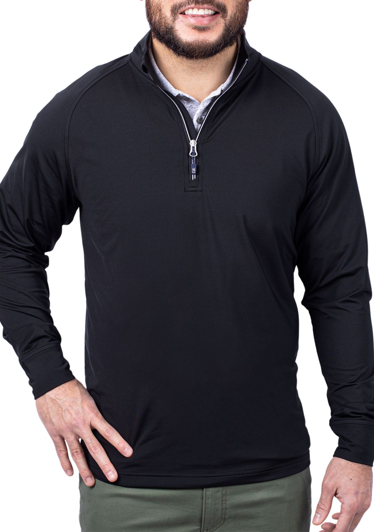 Big & Tall Adapt Eco Knit Stretch Recycled Mens Big and Tall Quarter Zip Pullover