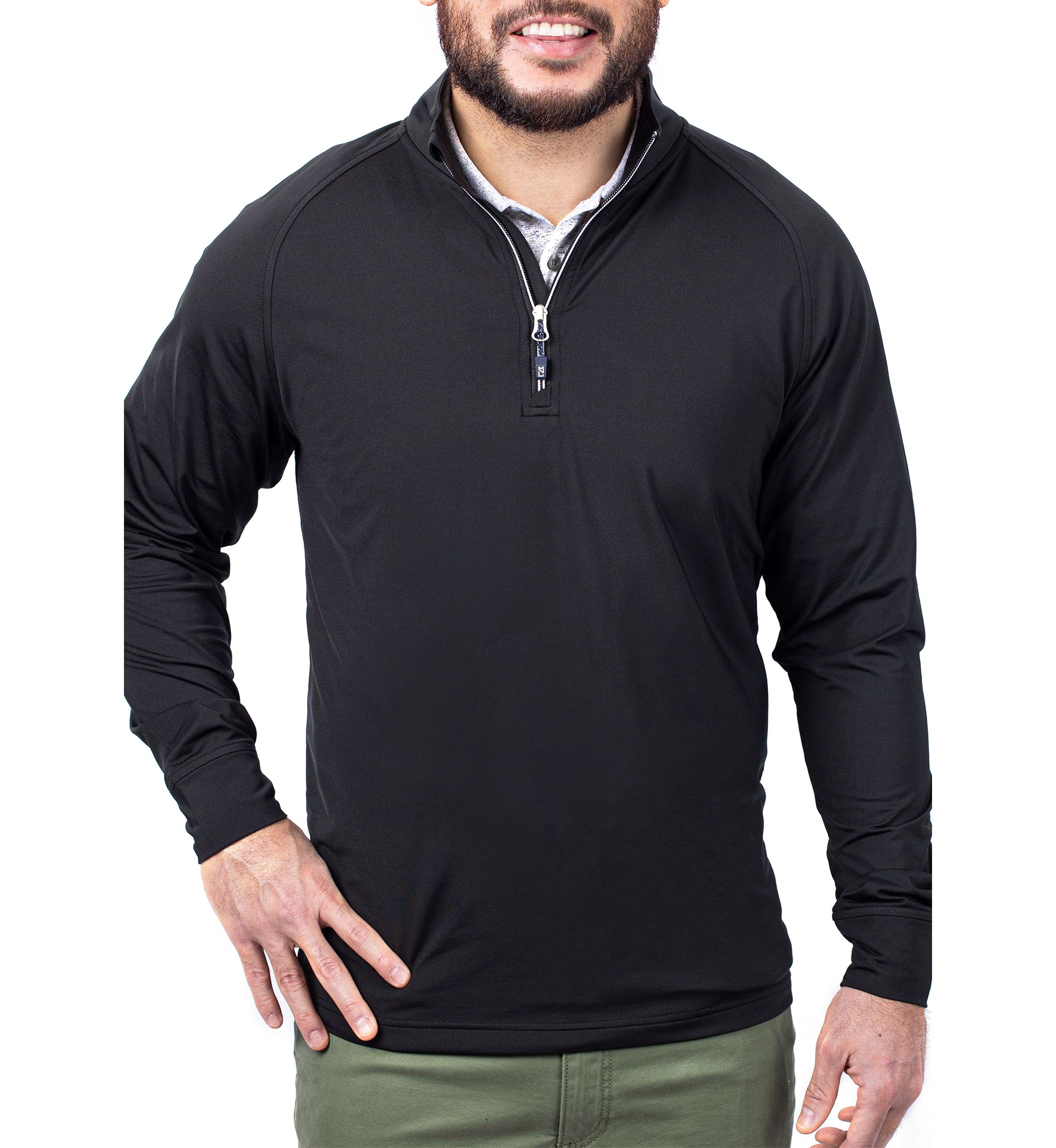 Big & Tall Adapt Eco Knit Stretch Recycled Mens Big and Tall Quarter Zip Pullover