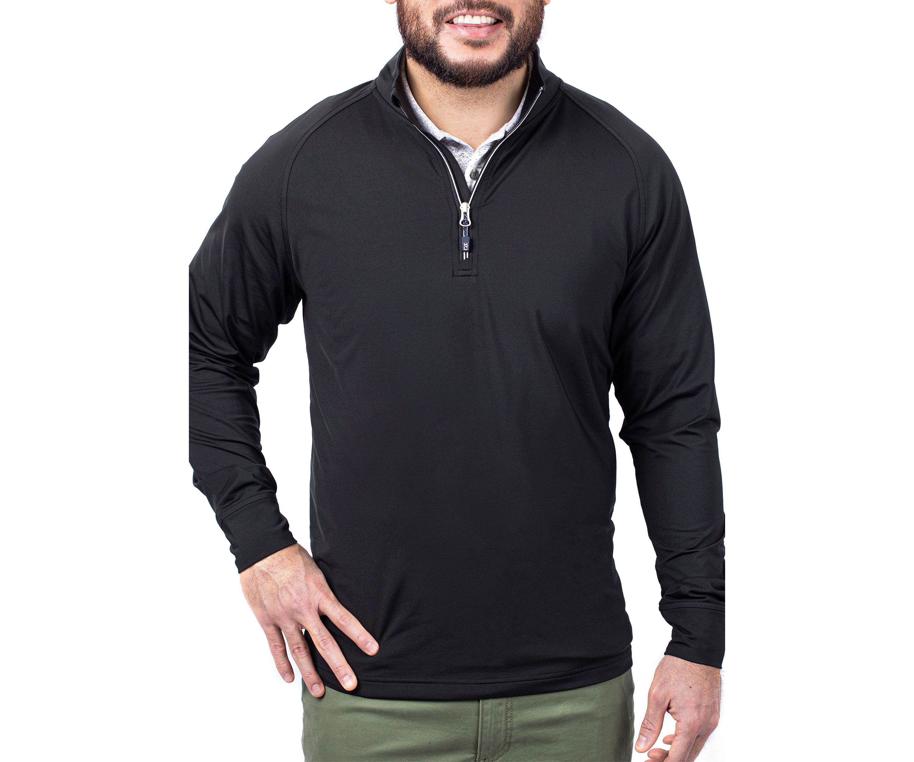 Big & Tall Adapt Eco Knit Stretch Recycled Mens Big and Tall Quarter Zip Pullover