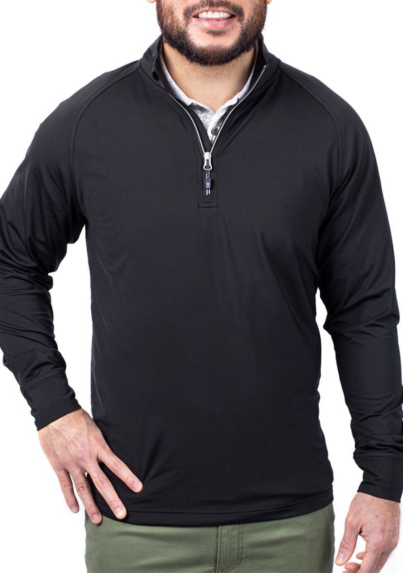 Big & Tall Adapt Eco Knit Stretch Recycled Mens Big and Tall Quarter Zip Pullover