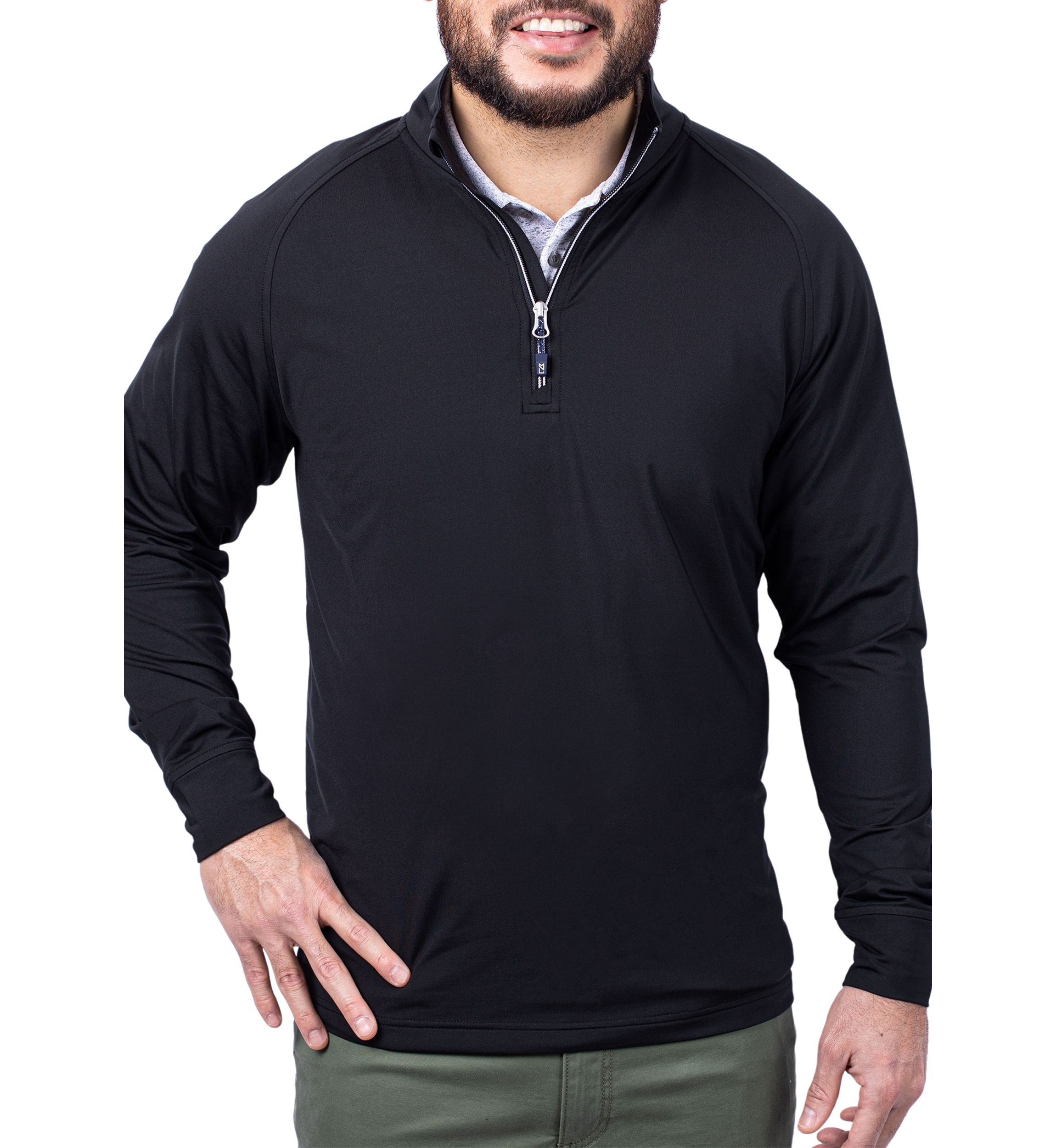 Big & Tall Adapt Eco Knit Stretch Recycled Mens Big and Tall Quarter Zip Pullover