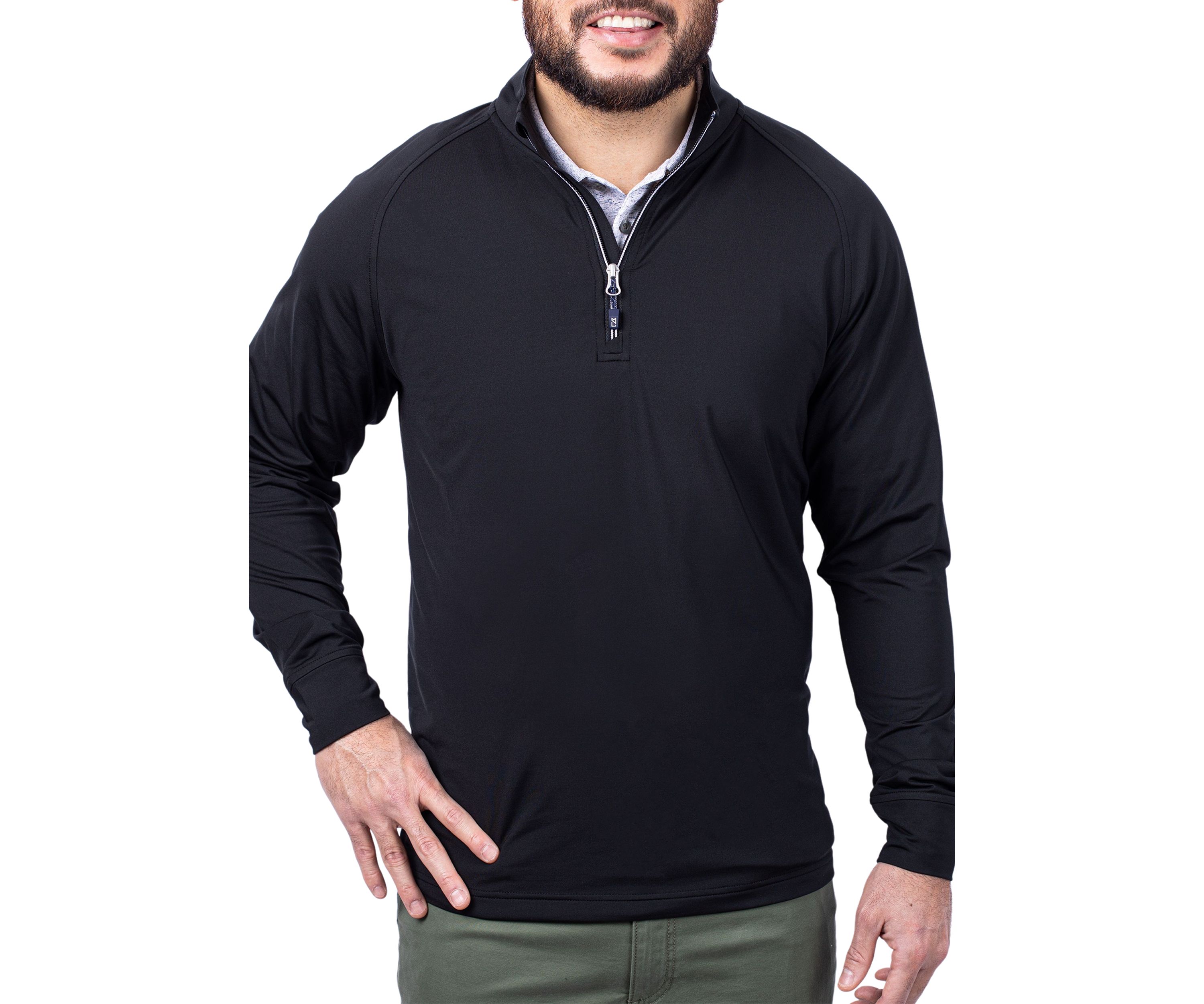 Big & Tall Adapt Eco Knit Stretch Recycled Mens Big and Tall Quarter Zip Pullover