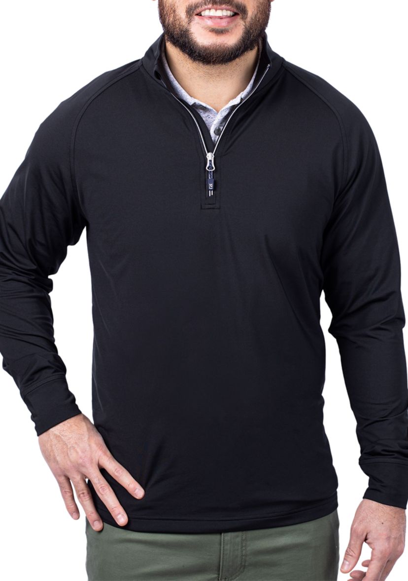 Big & Tall Adapt Eco Knit Stretch Recycled Mens Big and Tall Quarter Zip Pullover