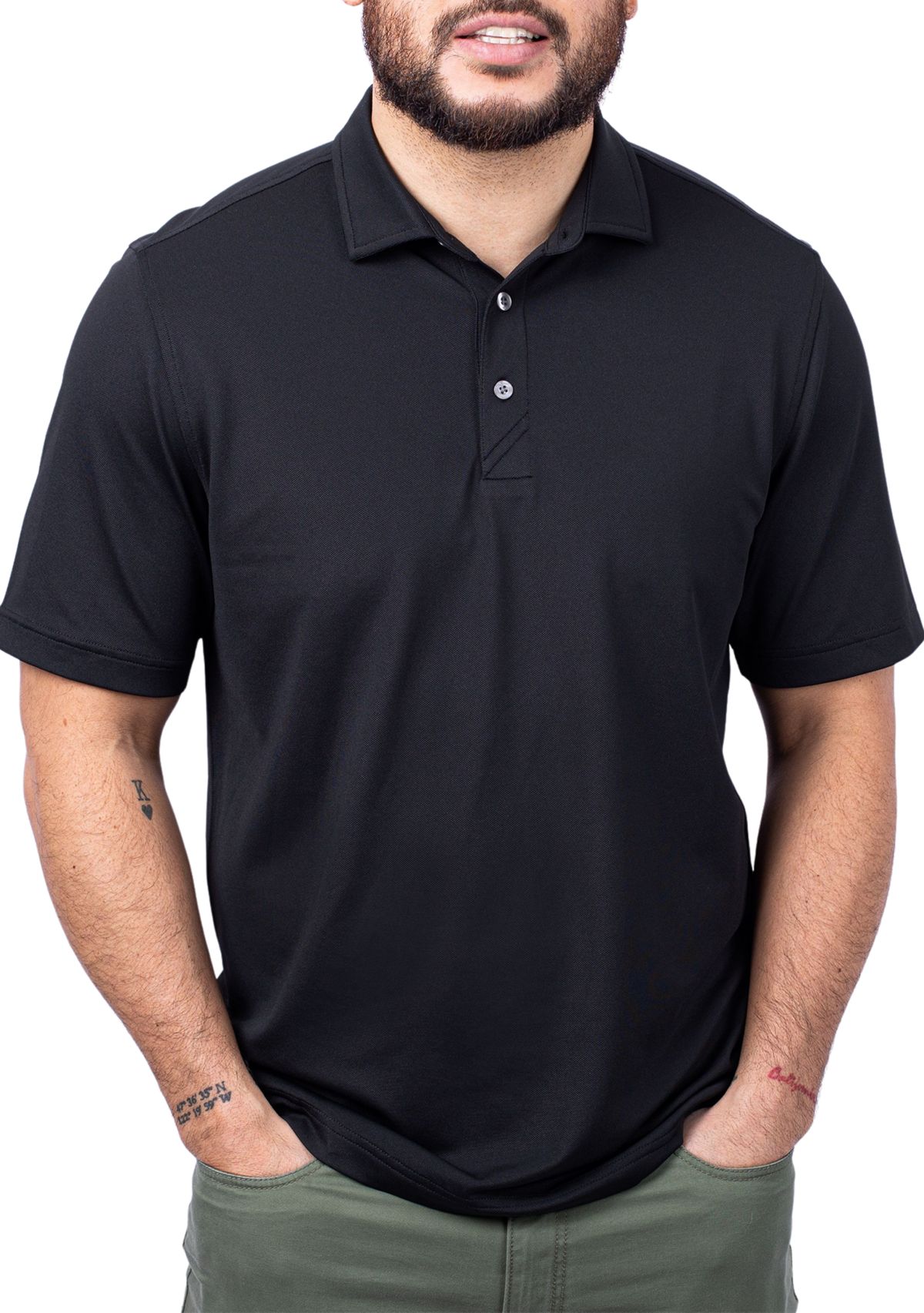 Big & Tall Virtue Eco Pique Recycled Mens Big and Tall Polo