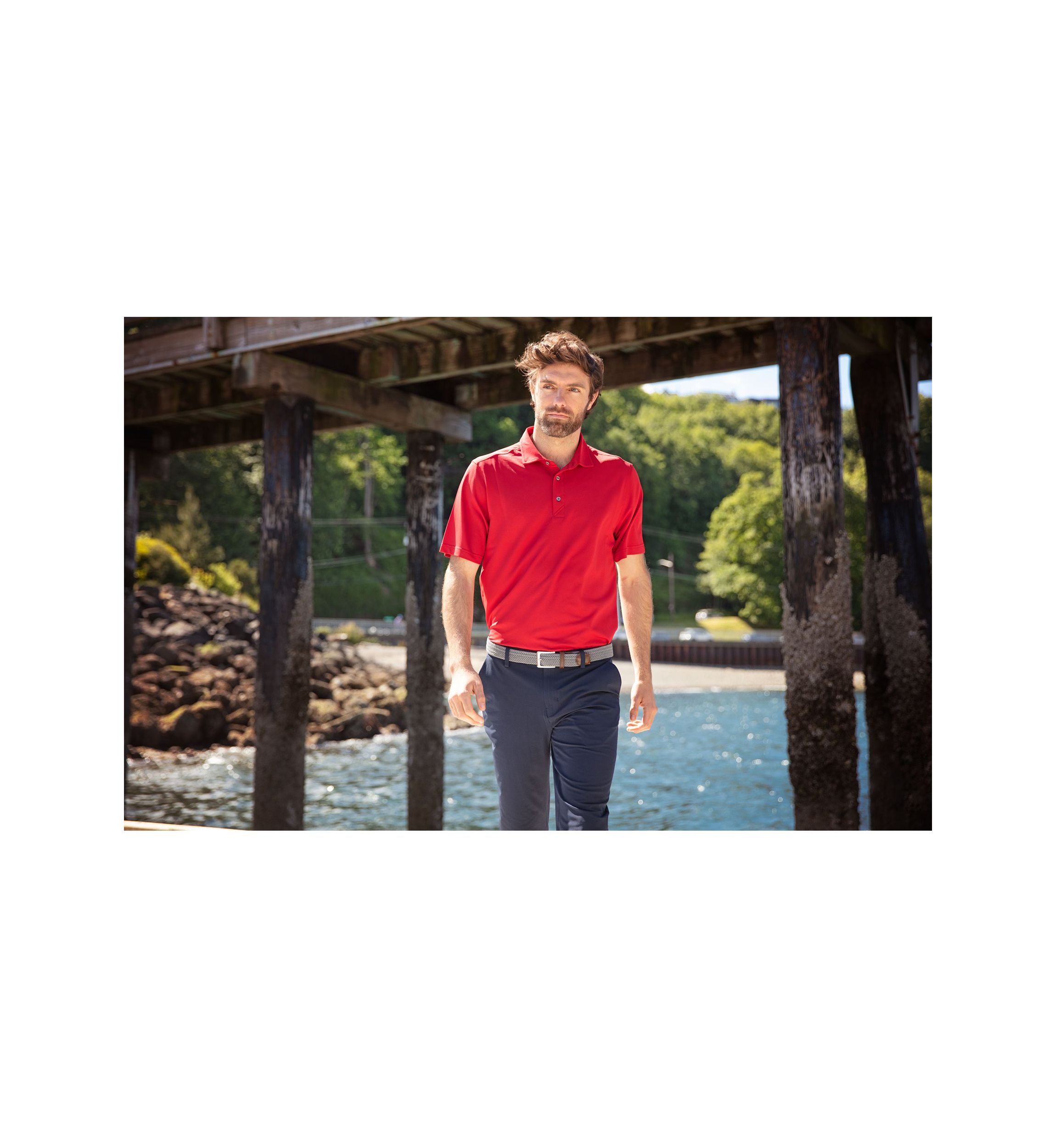Big & Tall Virtue Eco Pique Recycled Mens Big and Tall Polo