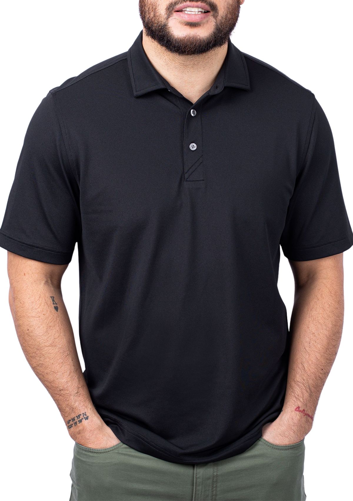 Big & Tall Virtue Eco Pique Recycled Mens Big and Tall Polo