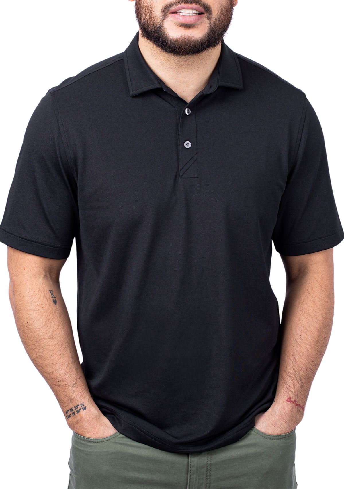 Big & Tall Virtue Eco Pique Recycled Mens Big and Tall Polo