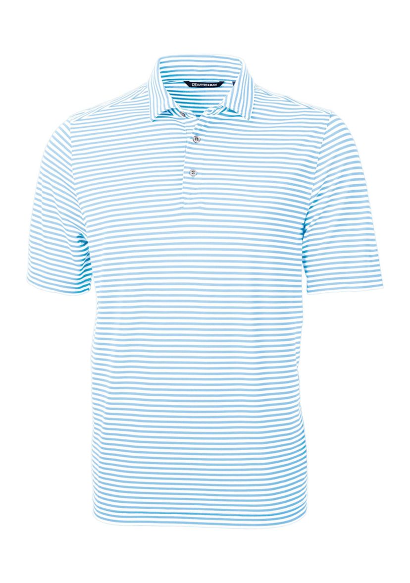 Big & Tall Virtue Eco Pique Stripe Recycled Mens Big and Tall Polo