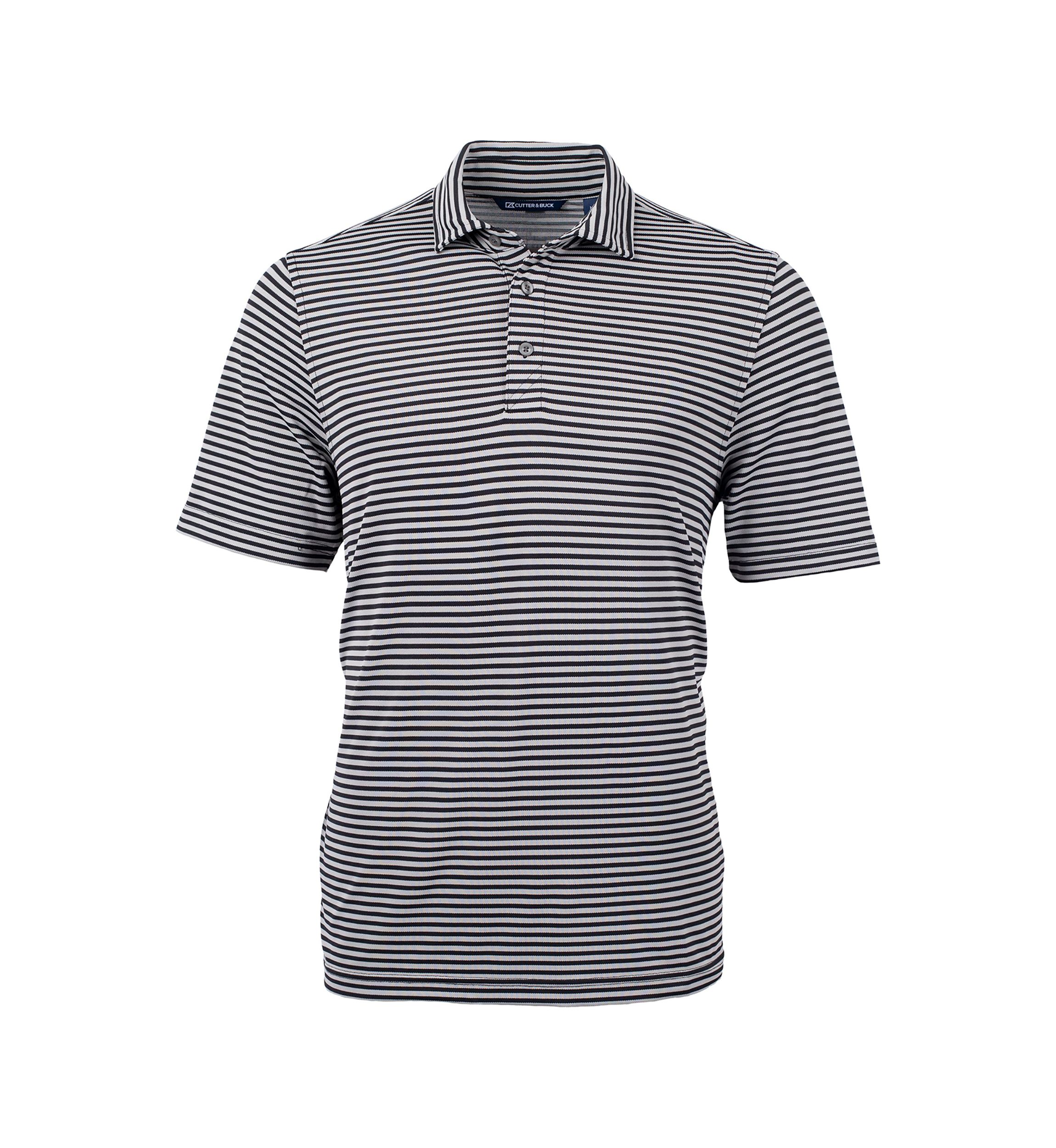 Big & Tall Virtue Eco Pique Stripe Recycled Mens Big and Tall Polo