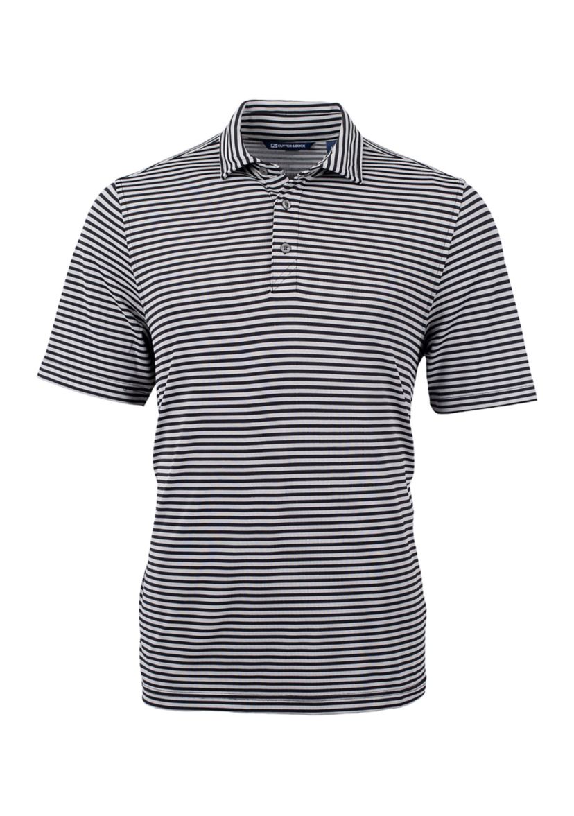 Big & Tall Virtue Eco Pique Stripe Recycled Mens Big and Tall Polo