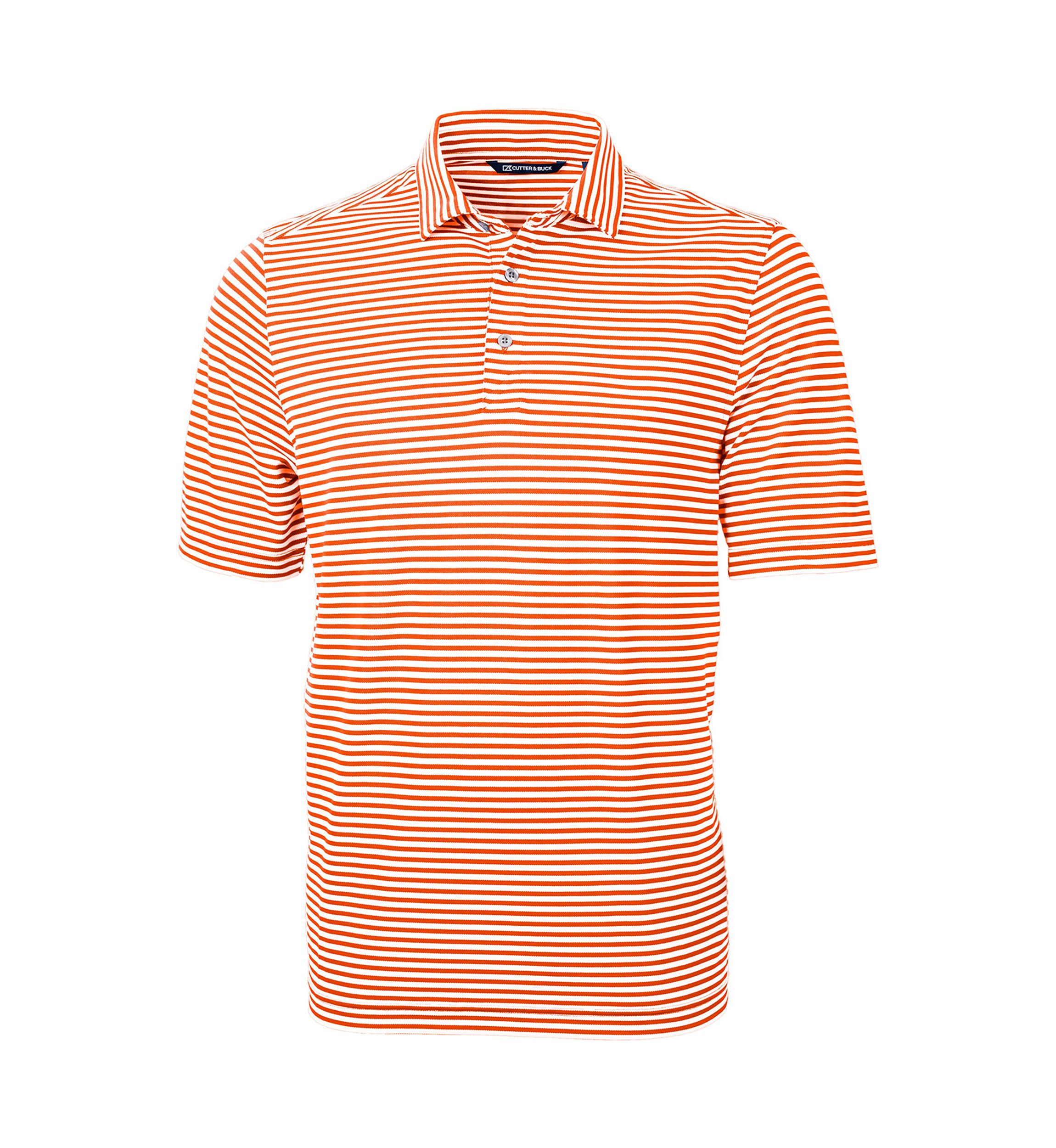 Big & Tall Virtue Eco Pique Stripe Recycled Mens Big and Tall Polo