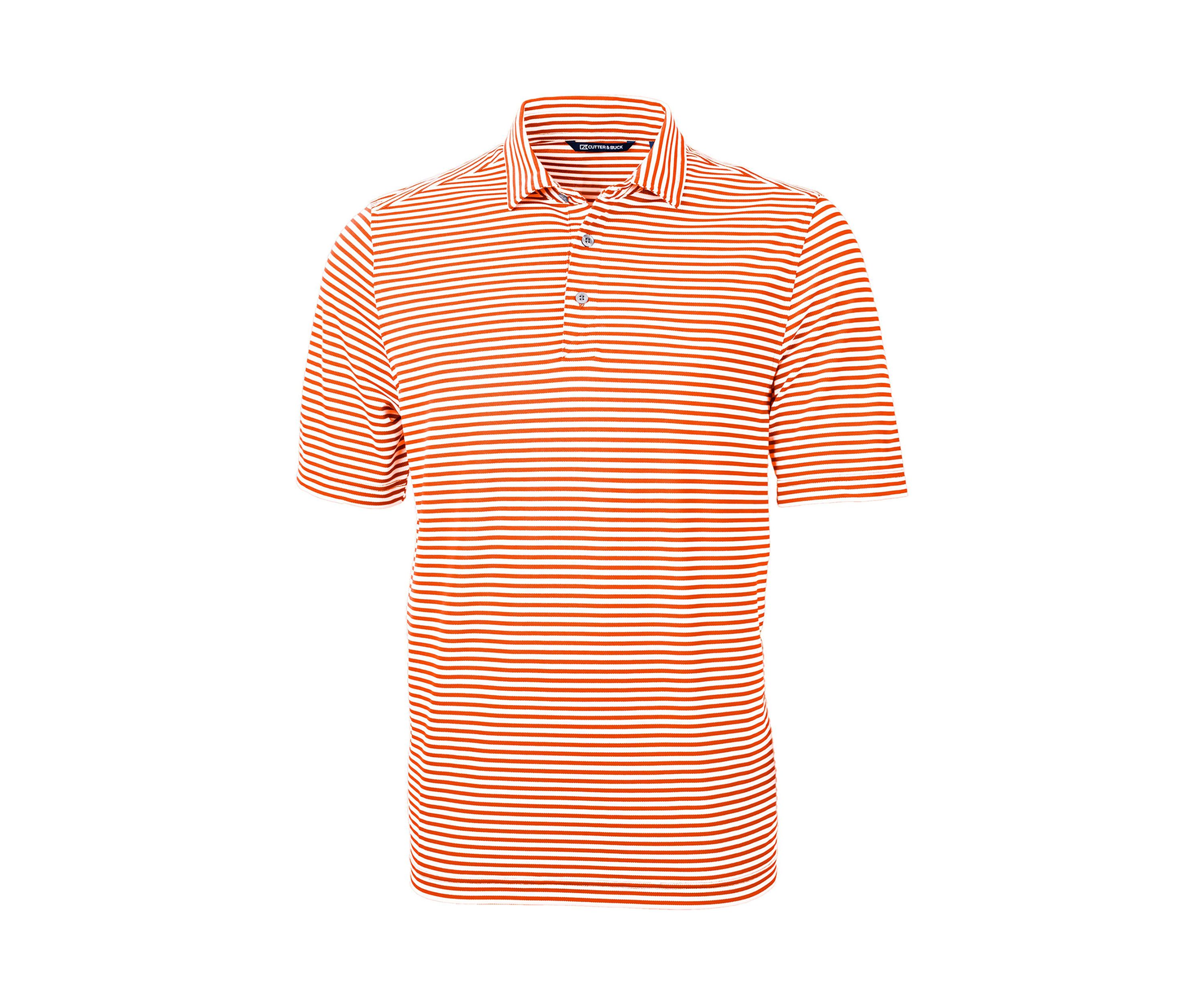 Big & Tall Virtue Eco Pique Stripe Recycled Mens Big and Tall Polo