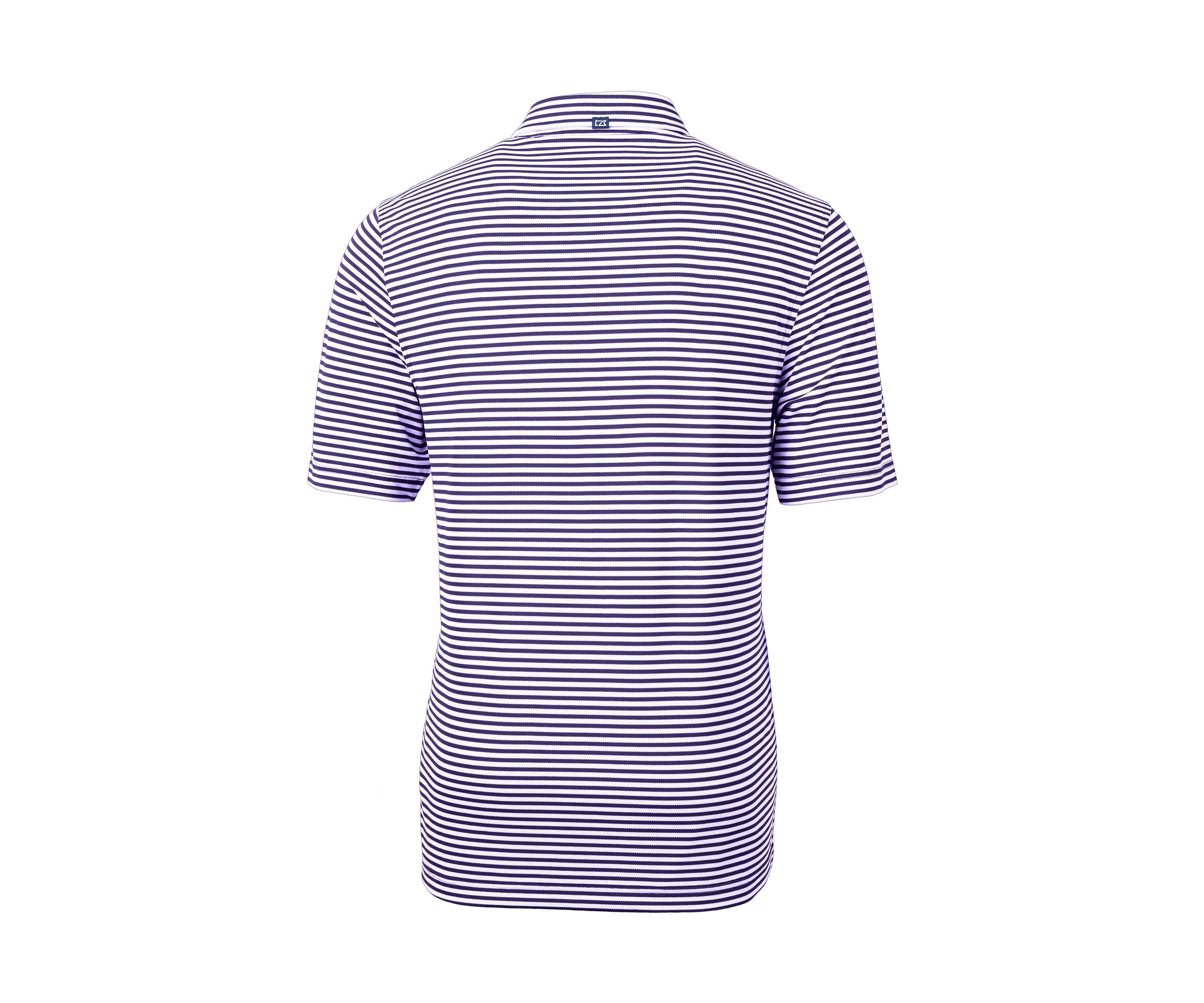 Big & Tall Virtue Eco Pique Stripe Recycled Mens Big and Tall Polo