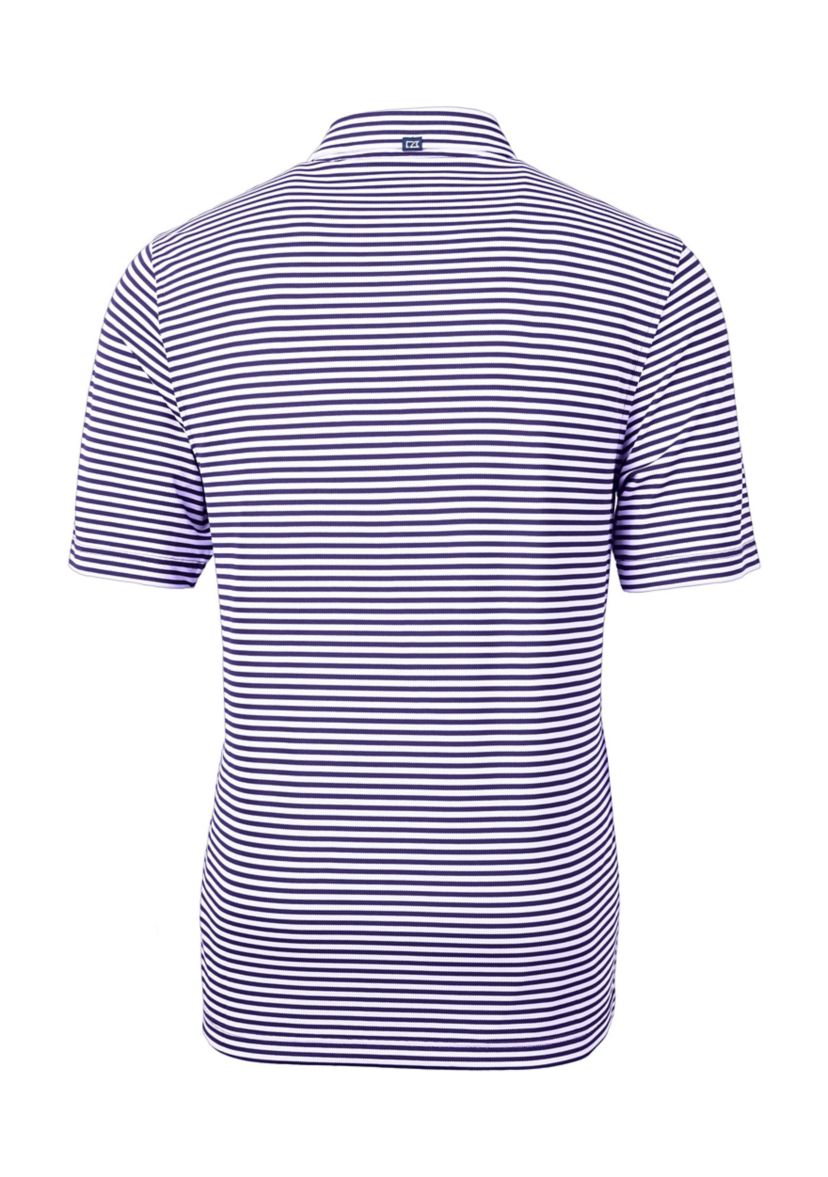 Big & Tall Virtue Eco Pique Stripe Recycled Mens Big and Tall Polo