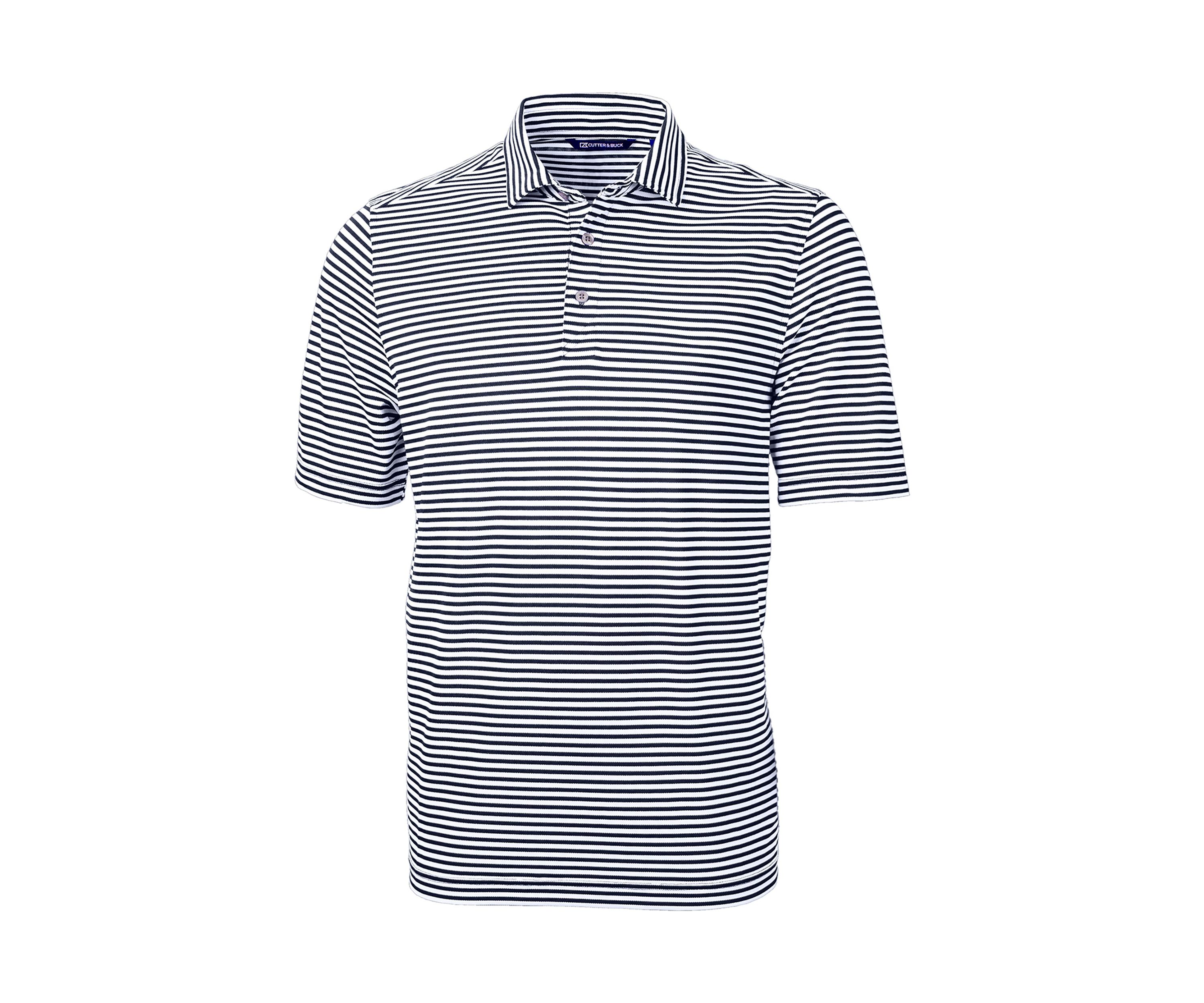 Big & Tall Virtue Eco Pique Stripe Recycled Mens Big and Tall Polo