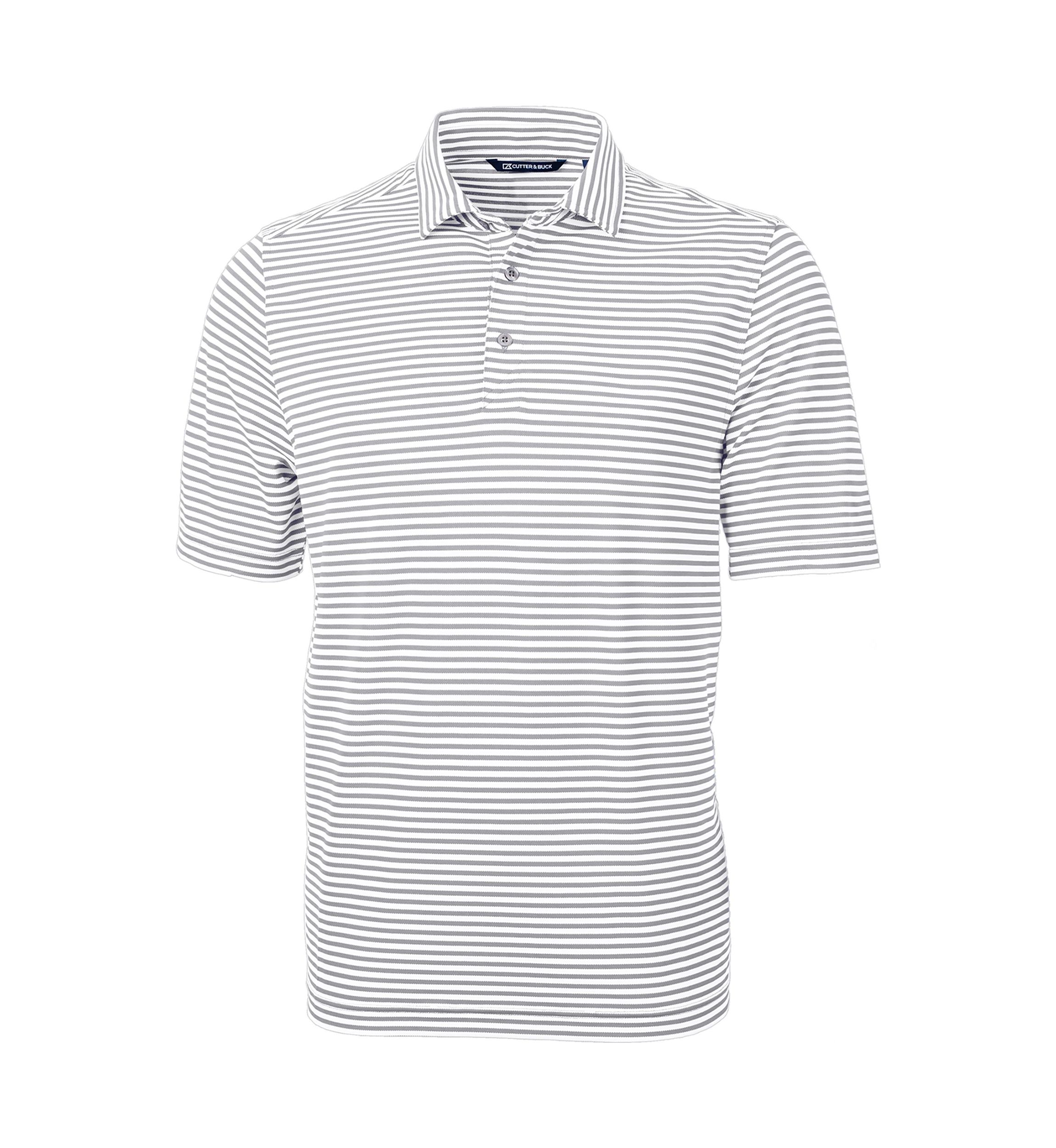 Big & Tall Virtue Eco Pique Stripe Recycled Mens Big and Tall Polo