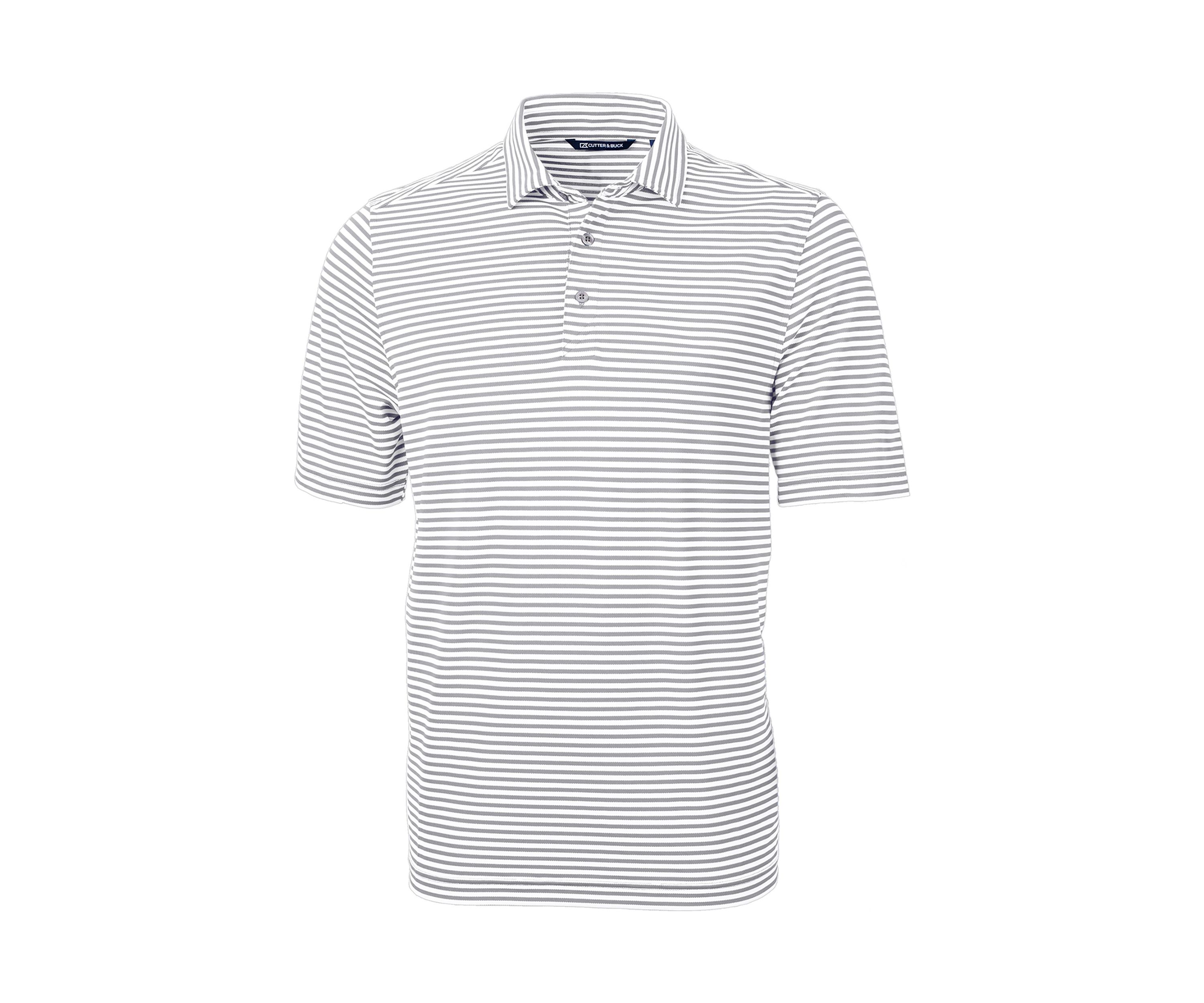 Big & Tall Virtue Eco Pique Stripe Recycled Mens Big and Tall Polo