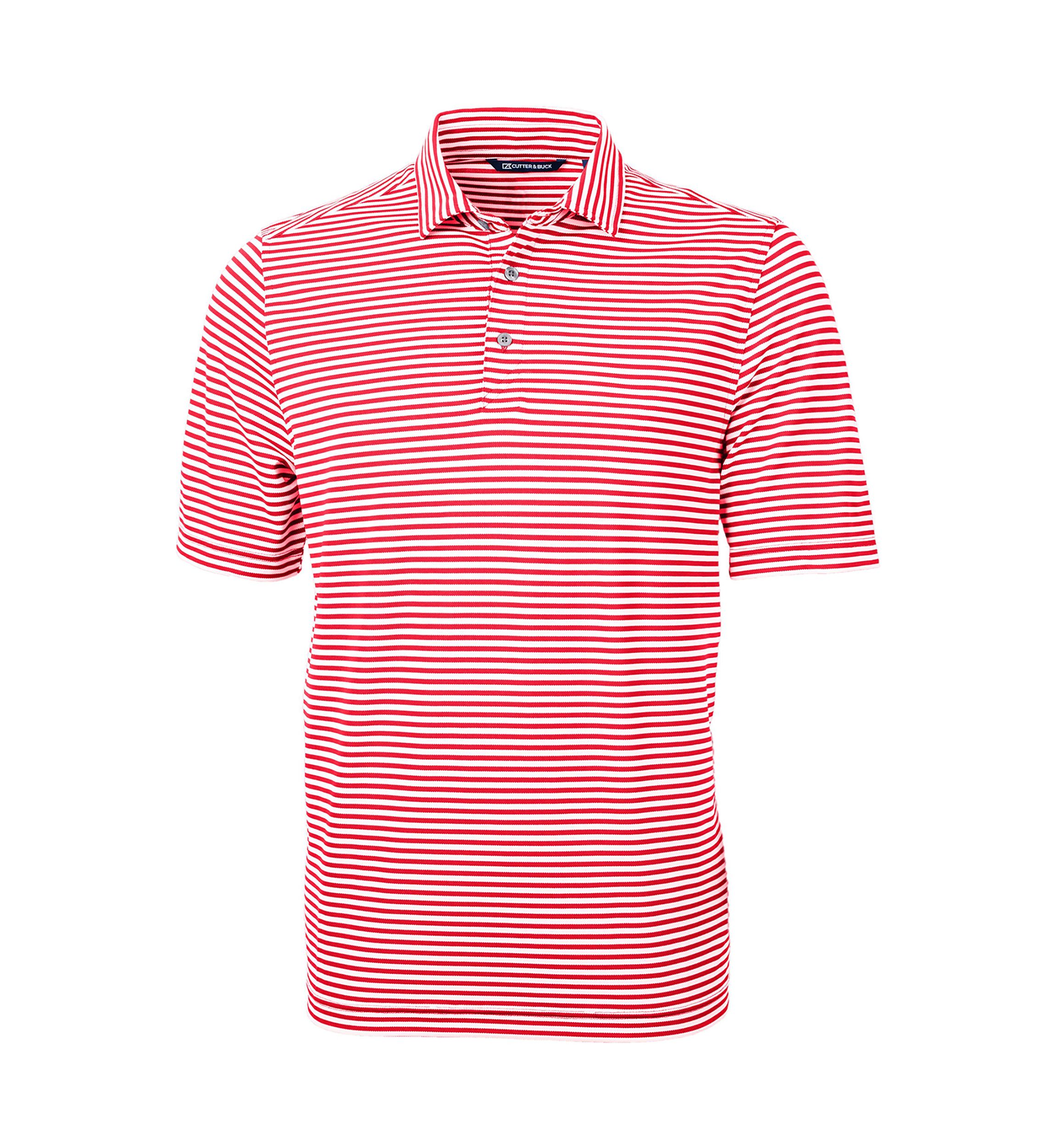 Big & Tall Virtue Eco Pique Stripe Recycled Mens Big and Tall Polo