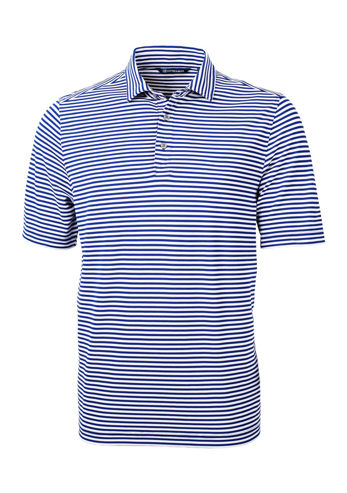 Big & Tall Virtue Eco Pique Stripe Recycled Mens Big and Tall Polo