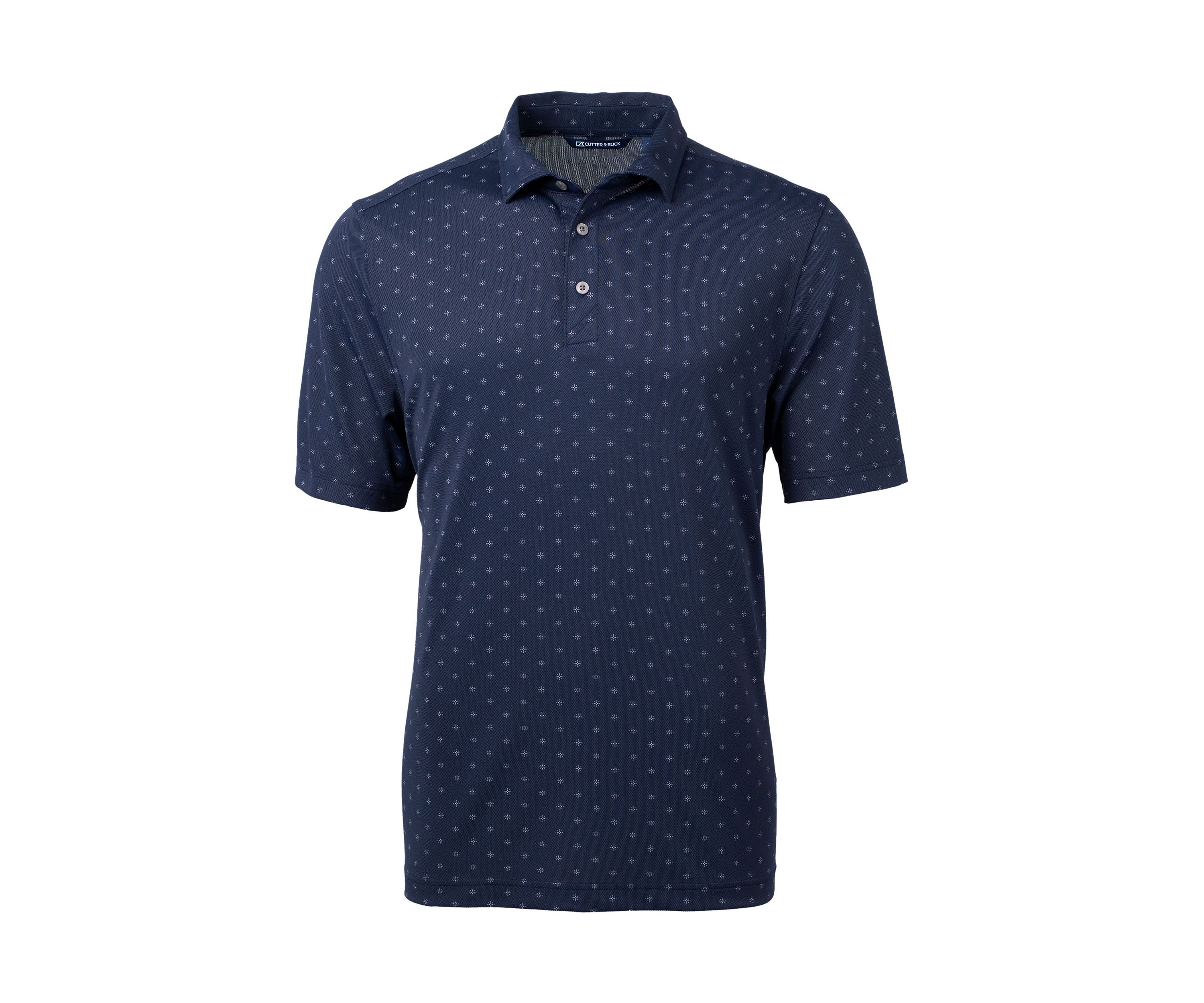 Virtue Eco Pique Tile Print Recycled Big & Tall Polo