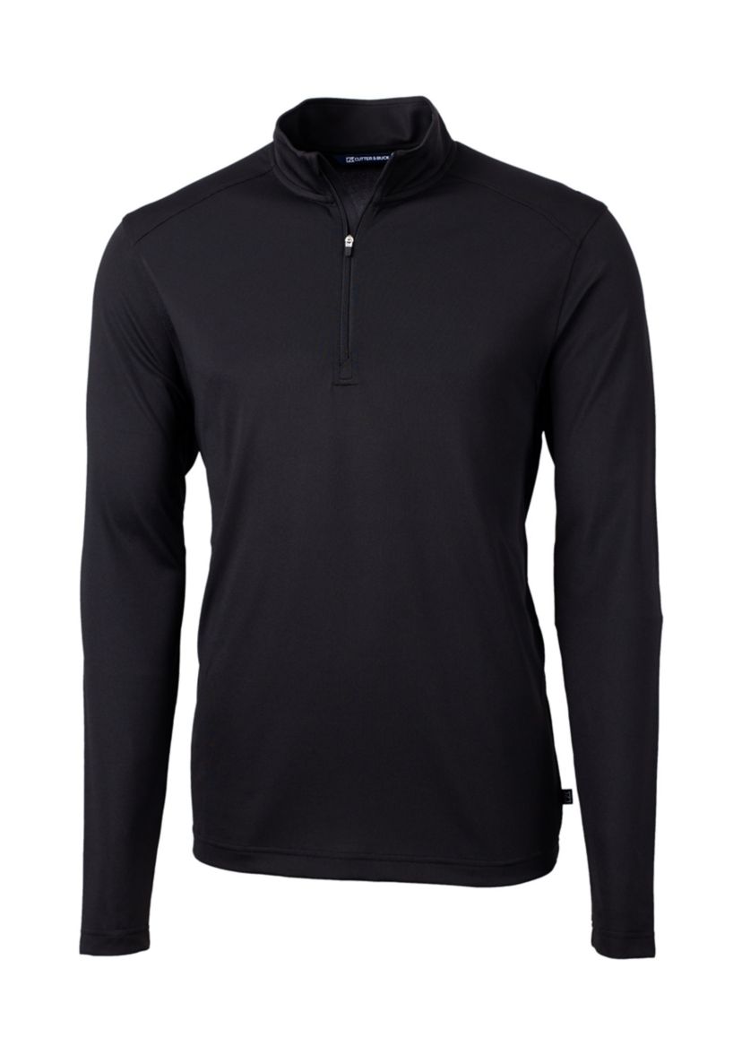Virtue Eco Pique Recycled Quarter Zip Big & Tall Pullover