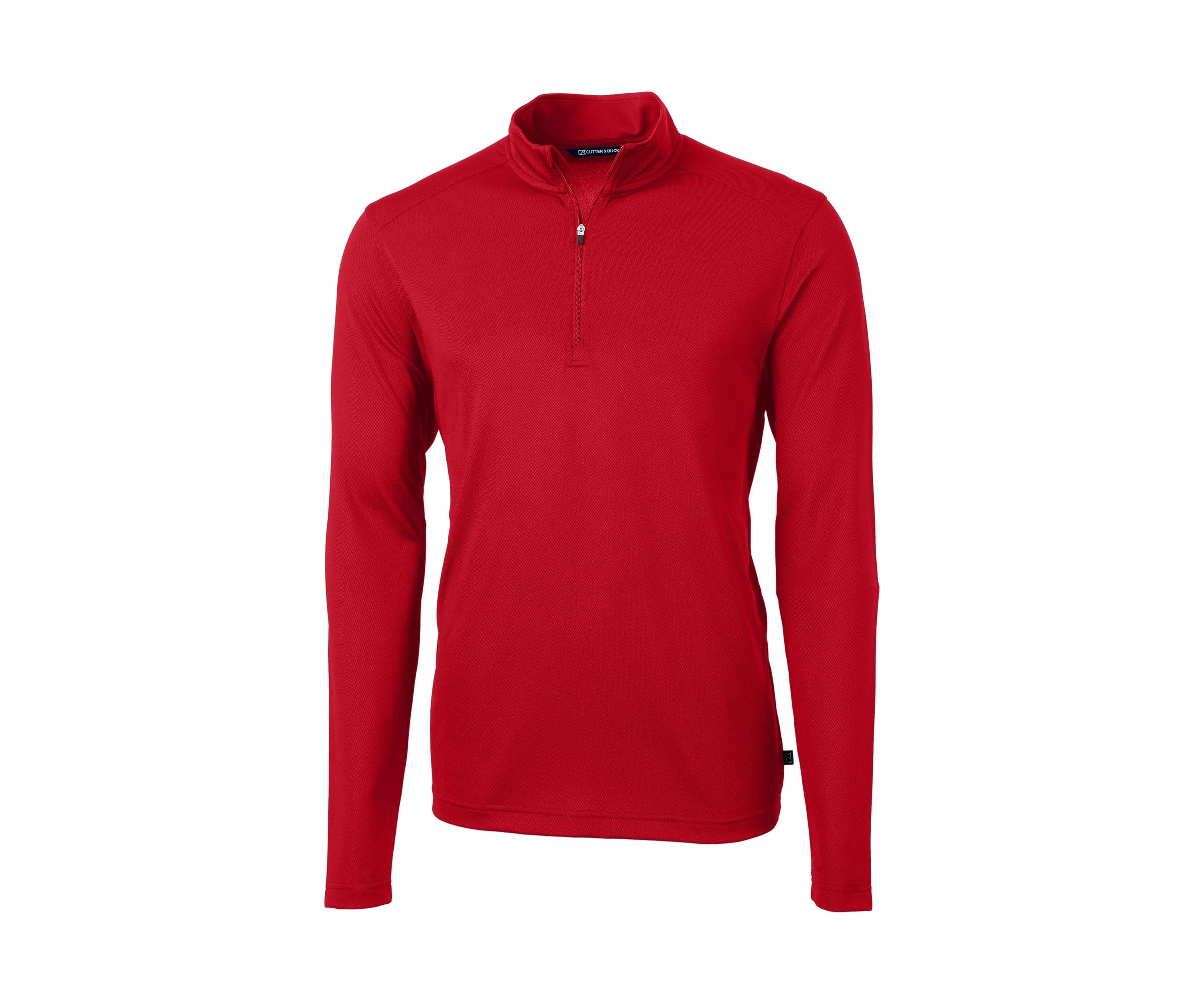 Virtue Eco Pique Recycled Quarter Zip Big & Tall Pullover
