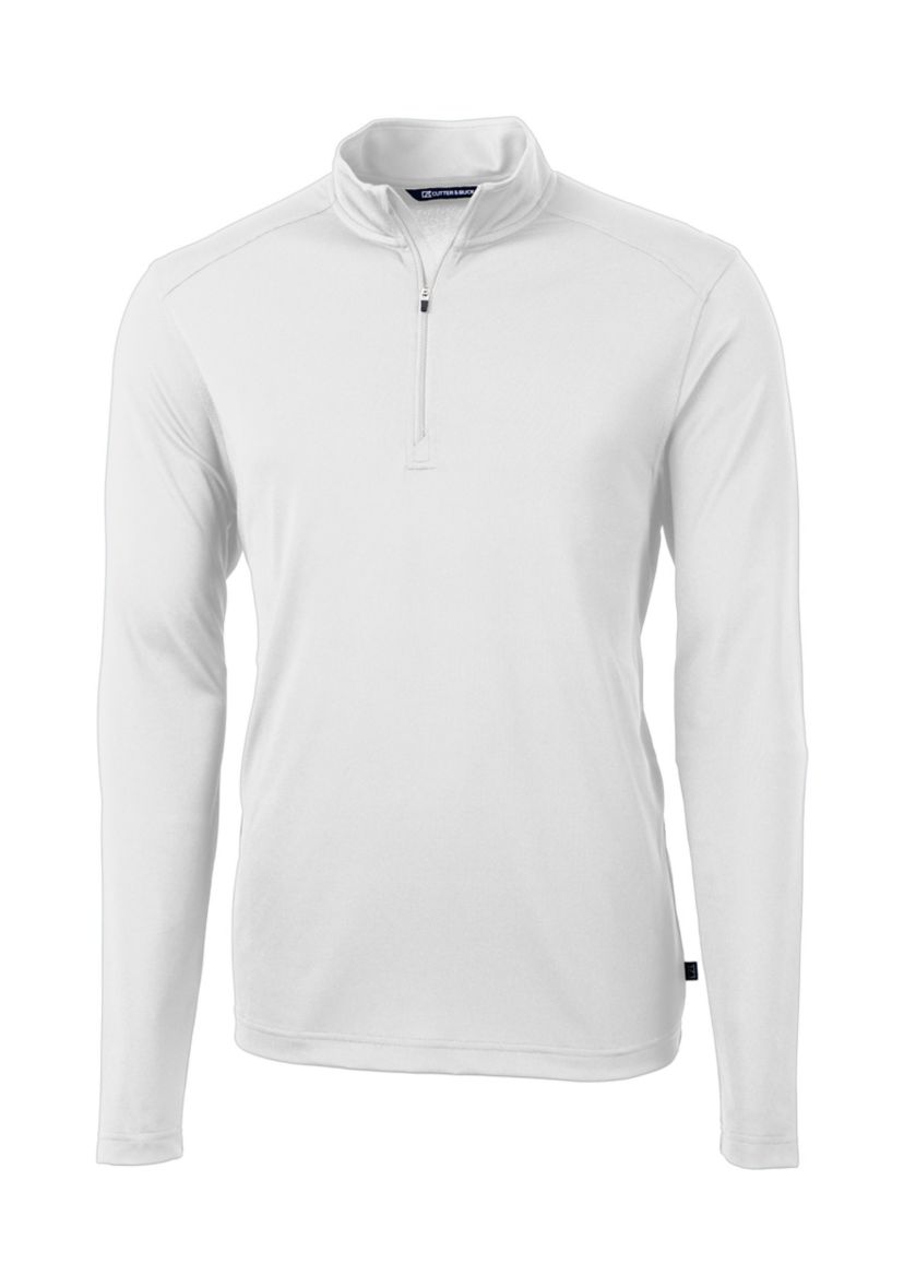 Virtue Eco Pique Recycled Quarter Zip Big & Tall Pullover