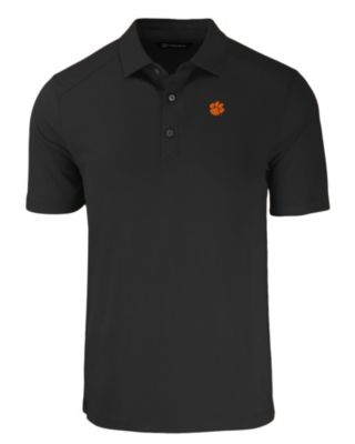 Cutter & Buck Men's Big & Tall NCAA Clemson Tigers Forge Eco Stretch Recycled Polo, Black, 5XL Big -  0197947191943