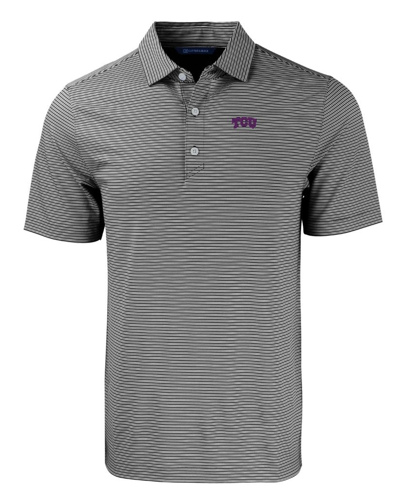 Big & Tall NCAA TCU Horned Frogs Forge Eco Double Stripe Stretch Recycled Polo