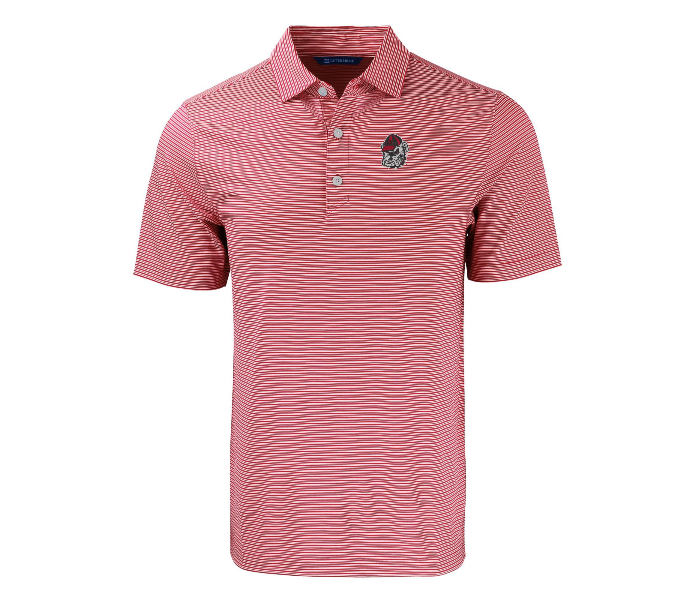 Big & Tall NCAA Georgia Bulldogs Forge Eco Double Stripe Stretch Recycled Polo