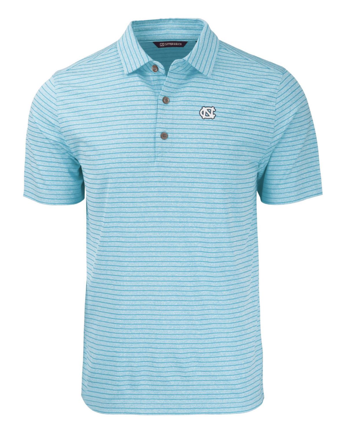 Big & Tall NCAA North Carolina Tar Heels Forge Eco Heather Stripe Stretch Recycled Polo