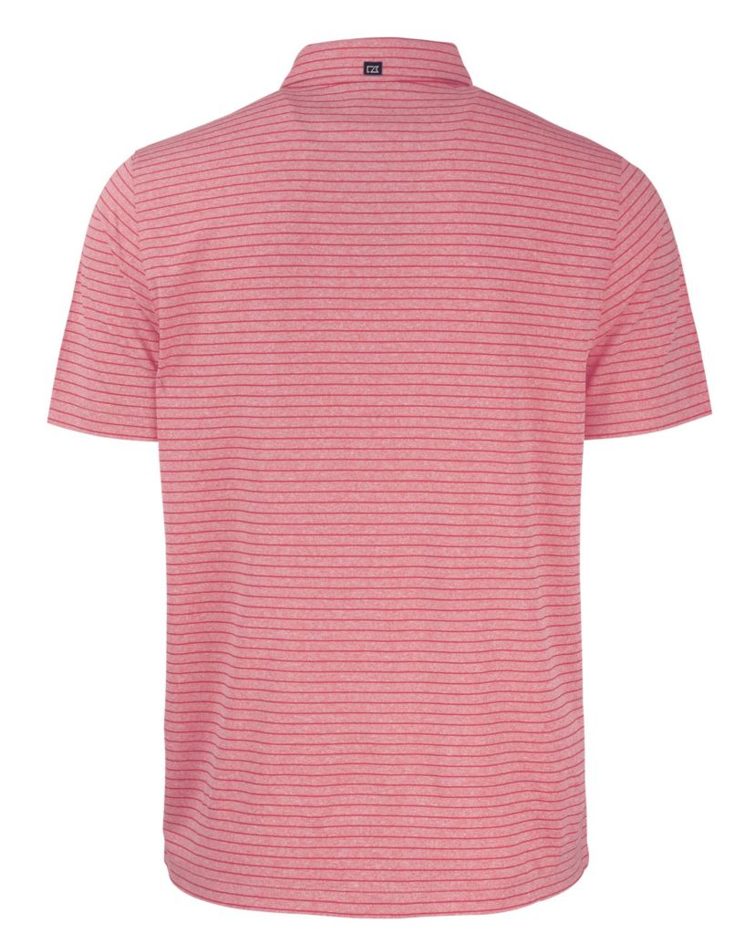 Big & Tall NCAA Arkansas Razorbacks Forge Eco Heather Stripe Stretch Recycled Polo