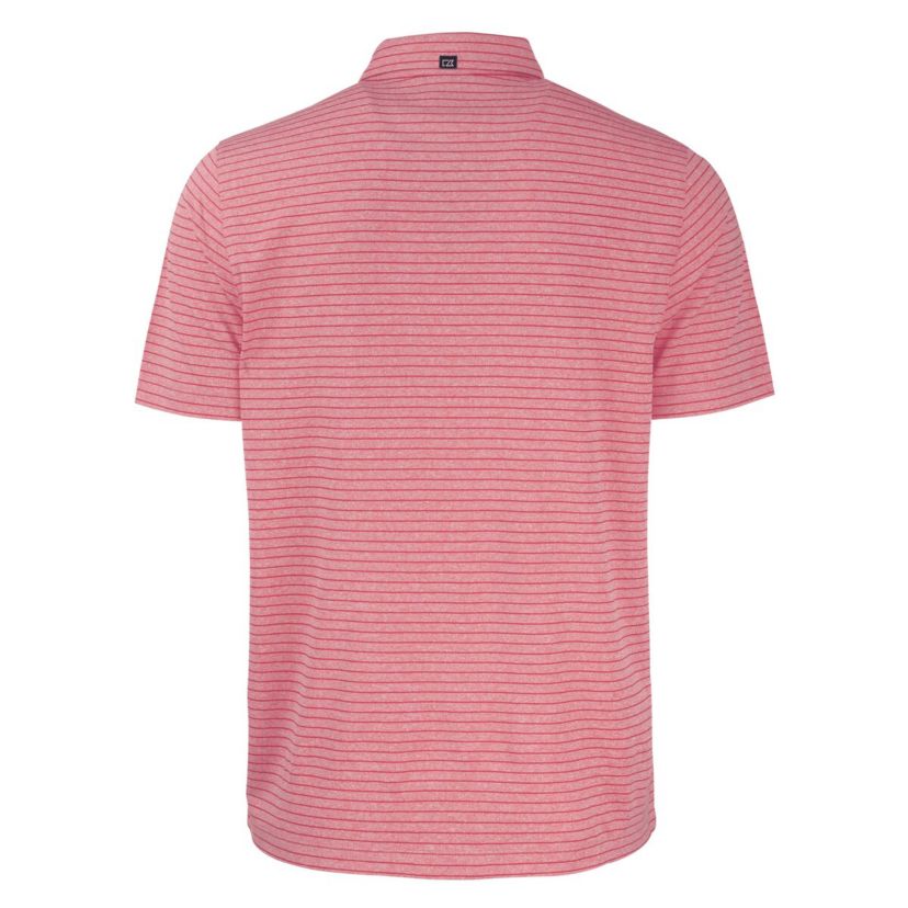 Big & Tall NCAA Arkansas Razorbacks Forge Eco Heather Stripe Stretch Recycled Polo