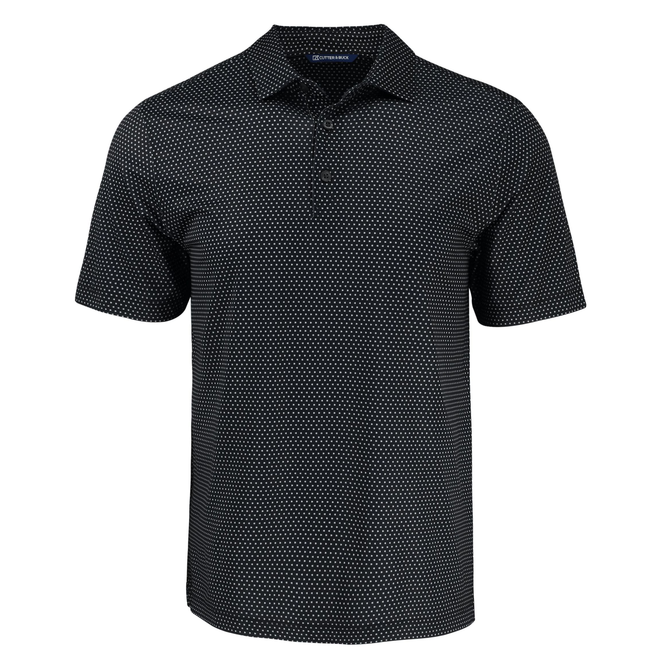 Cutter & Buck Pike Eco Shadow Check Print Recycled Mens Big & Tall Polo