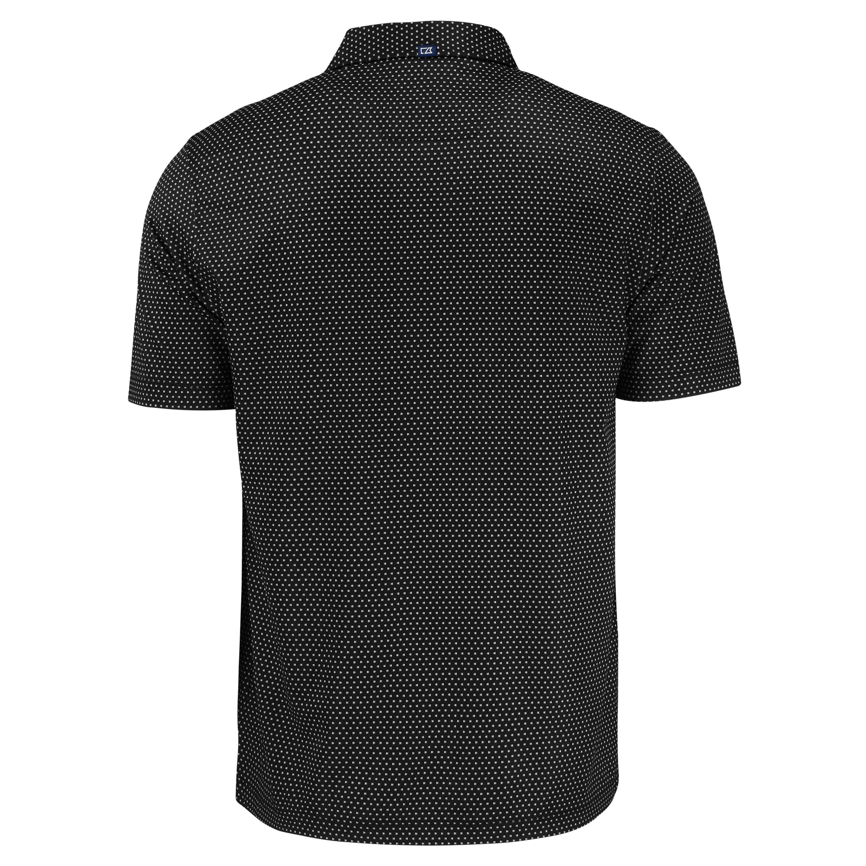 Cutter & Buck Pike Eco Shadow Check Print Recycled Mens Big & Tall Polo
