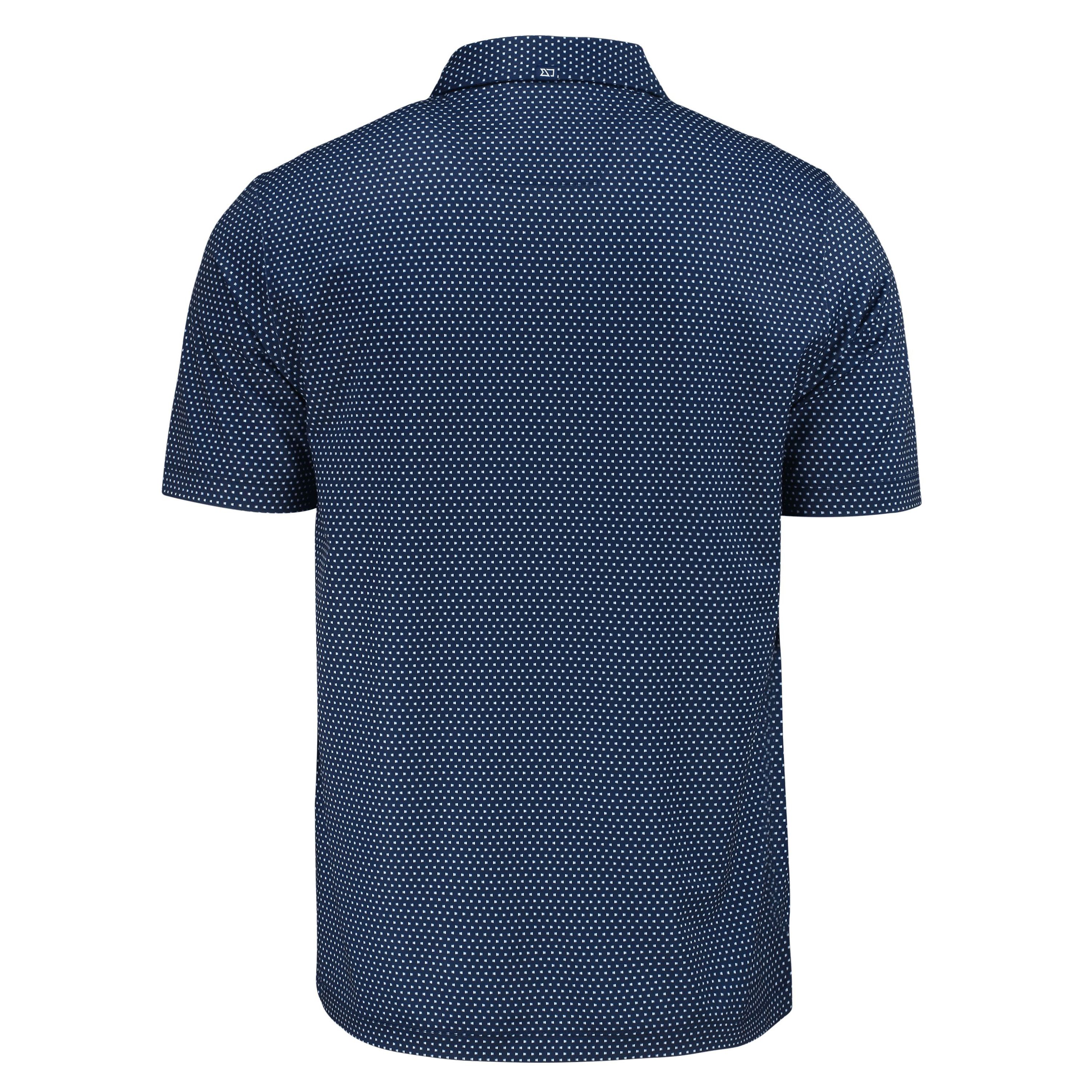 Cutter & Buck Pike Eco Shadow Check Print Recycled Mens Big & Tall Polo
