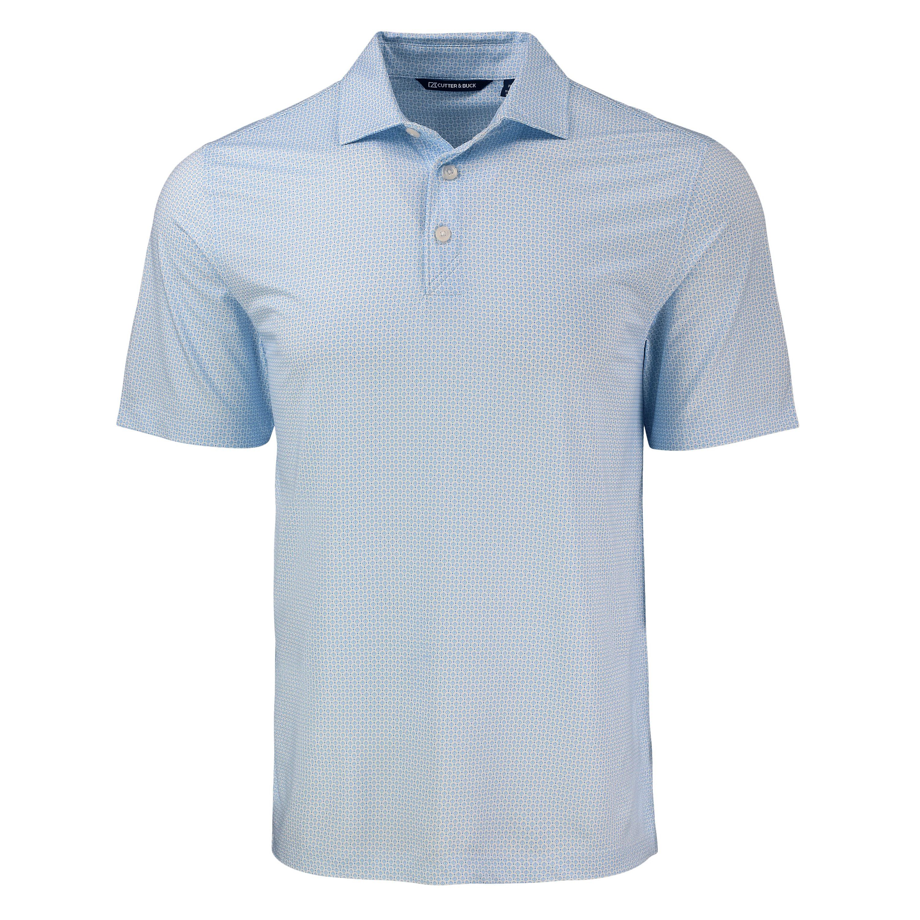 Cutter & Buck Pike Eco Diamond Dot Print Recycled Mens Big & Tall Polo
