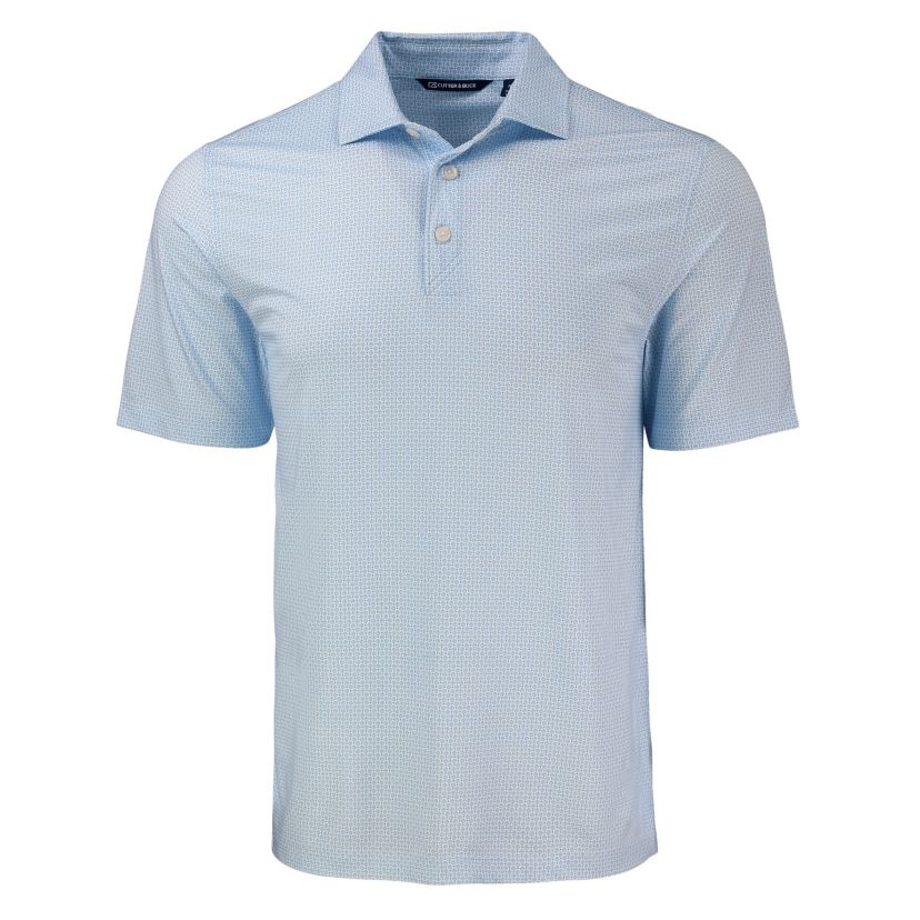 Cutter & Buck Pike Eco Diamond Dot Print Recycled Mens Big & Tall Polo